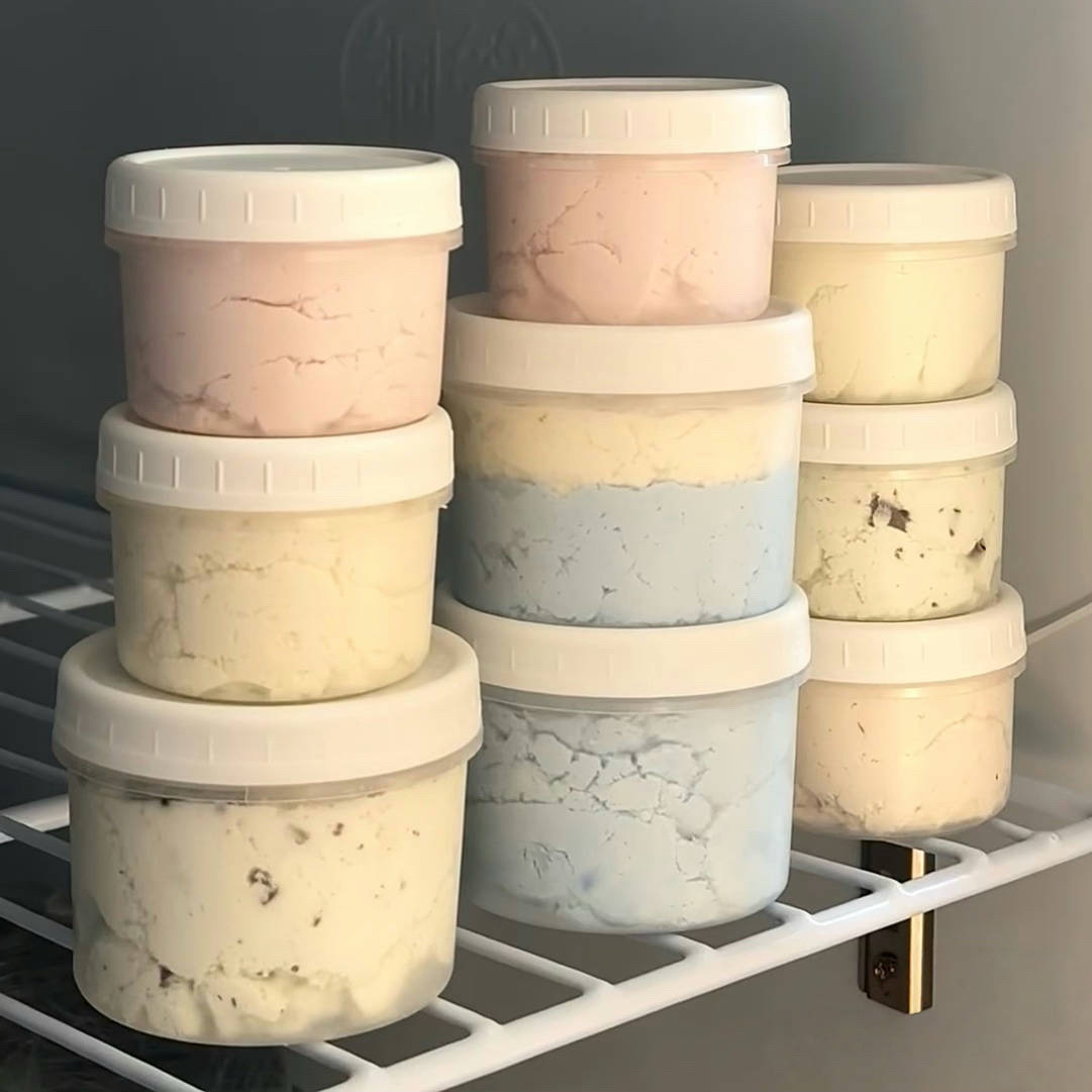 Yogurt Cups to Go - Yogurt Cups with Lids - Pudding Ice Cream Dessert Cups - Grass Fed Jelly Takeaway Cups - Clear Food Grade Cups - Leak Proof Cups - Pack of 10