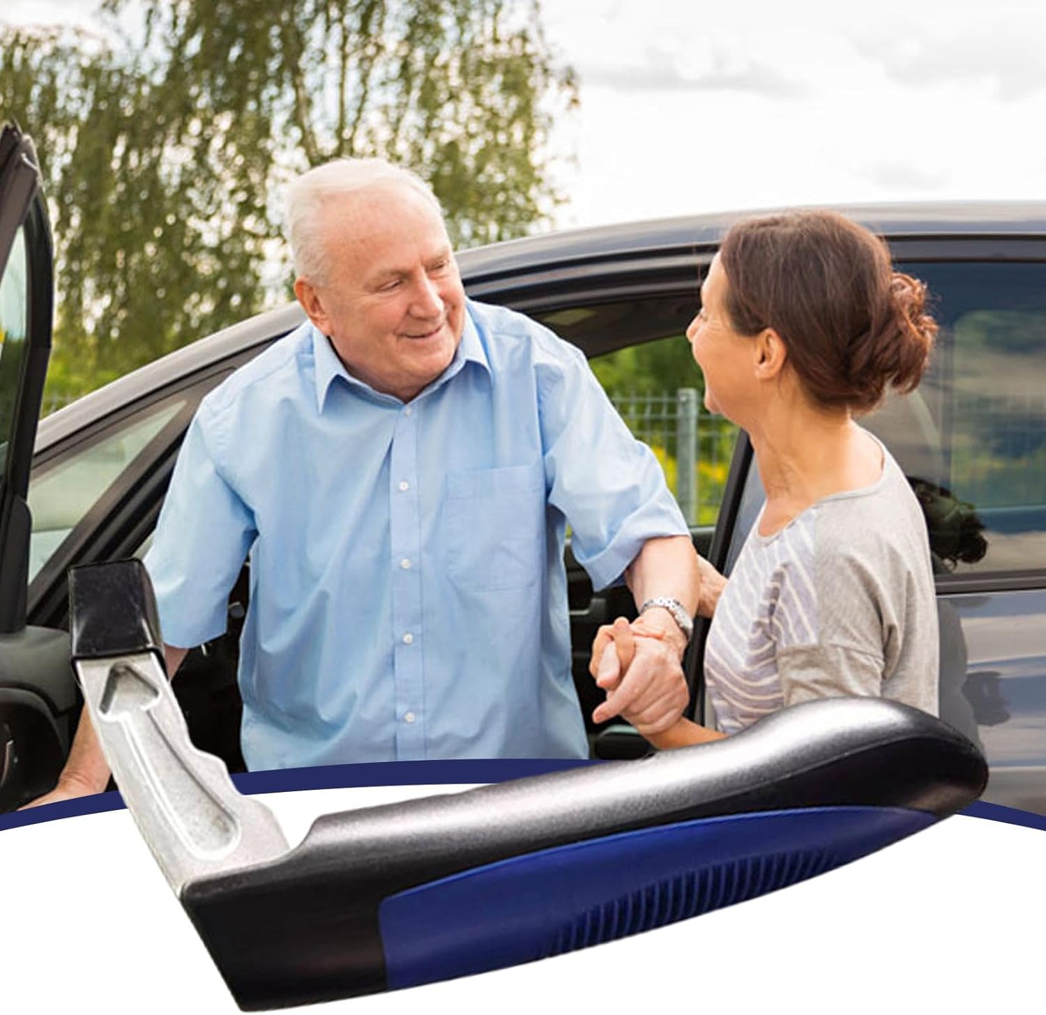 Safety Hammer - Portable Car Walking Stick - Car Seat Safety Hammer - Provides elderly with car grab handles and travel assistance, lightweight and ergonomic aid for getting in and out of vehicles.