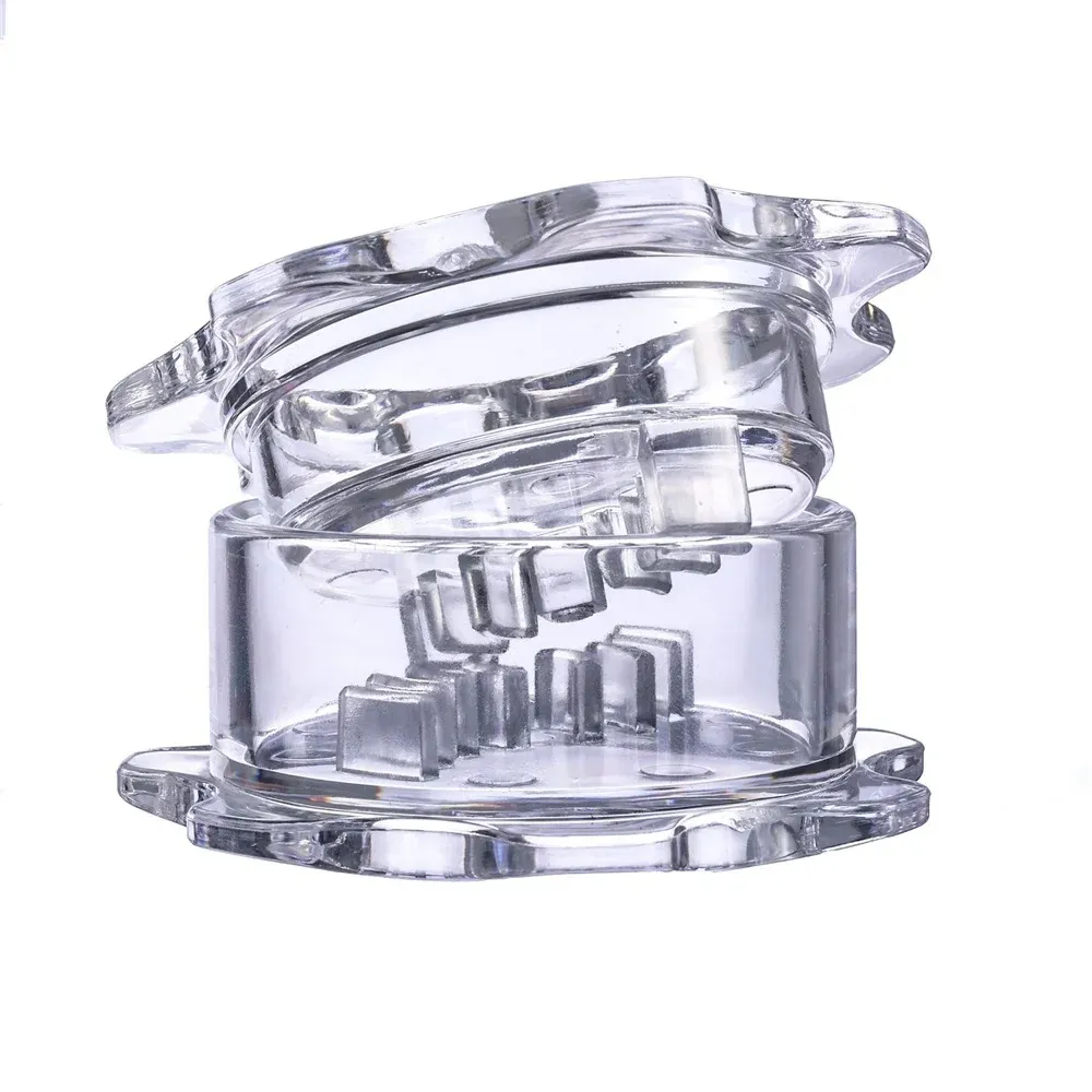 Garlic Twister 4th Gen, Garlic Mincer and Garlic Press in One, for Ginger, Herbs, Nuts and more, BPA-Free, Dishwasher Safe, 3, 5 Clove Capacity, Clear