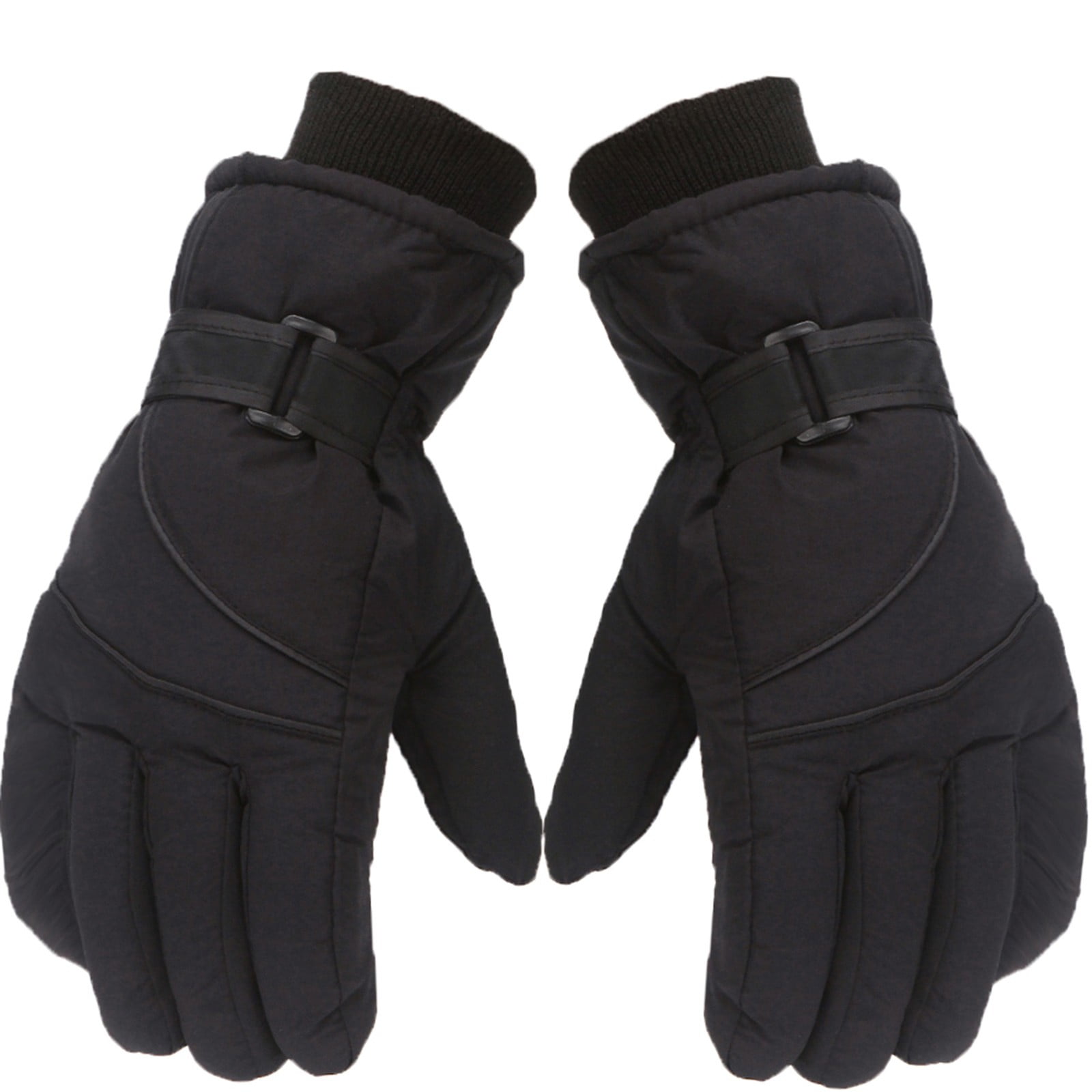 IDALL Ski Gloves Waterproof Gloves Winter Outdoor Men And Women Snow Skating Snowboarding Windproof Warm Ski Gloves Snow Gloves Winter Gloves W-Blue One Size Black
