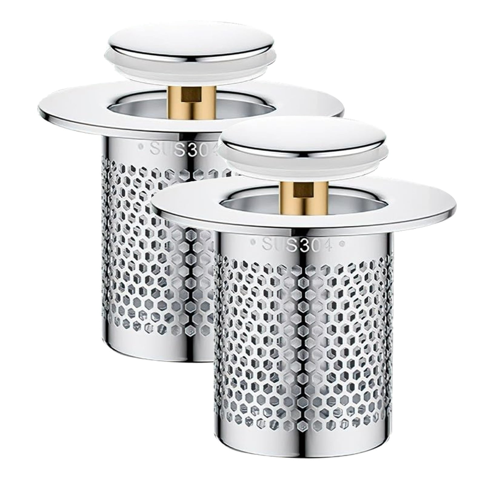JWDX Drain Rack Clearance, Stainless Steel Floor Drain Filter 2025 New Bathtub Sink Strainer Up Sink Filter Rustproof Sink Strainer Bathroom Sink Strainer for Kitchen Bathtub B