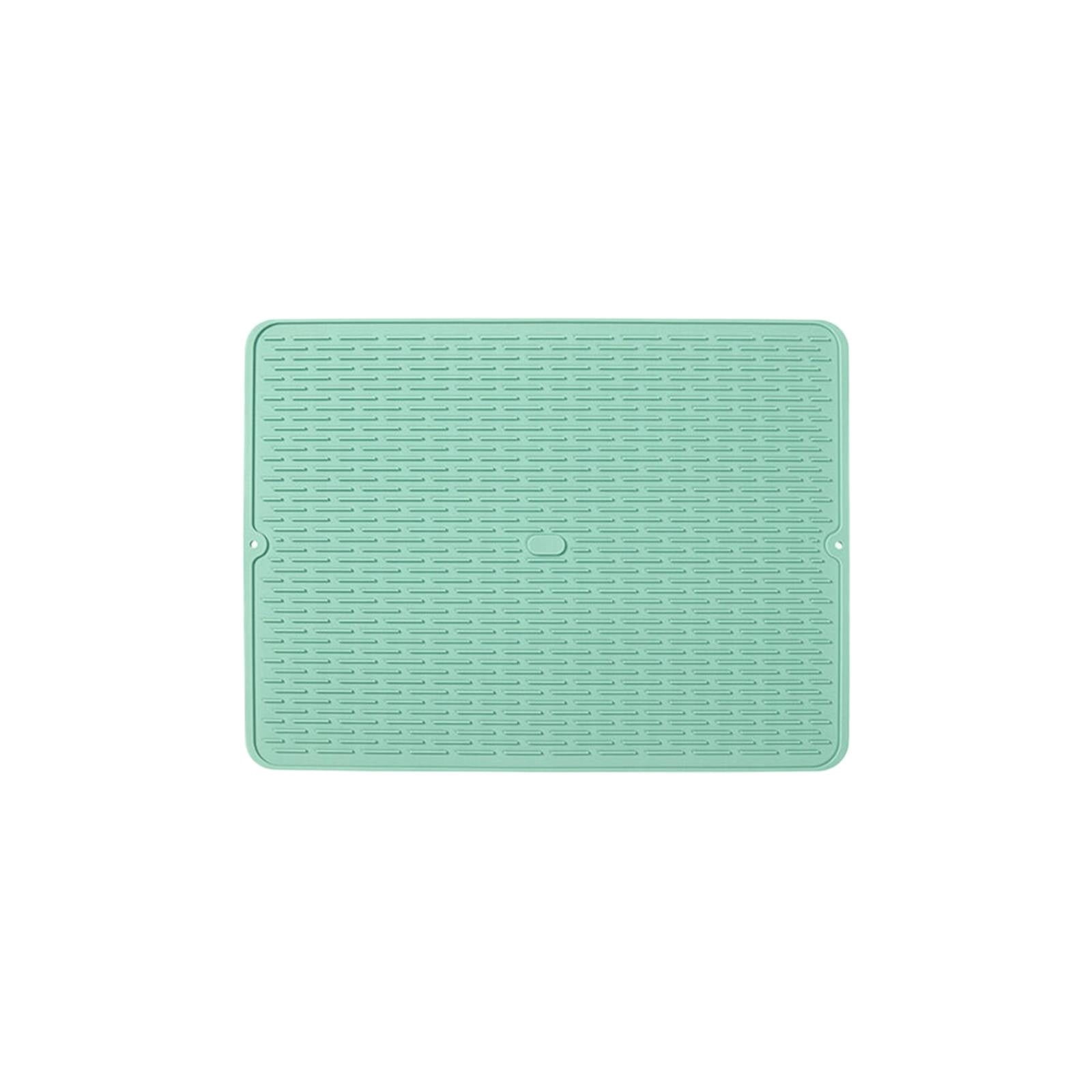 JWDX Placemat Clearance, Silicone Dish Drying Mat 2025 New Kitchen Sink Silicone Draining Mat Fast Drying Stone Sink Tray Heat Silicone Mat Easy Clean Raised Edge Holds Water F