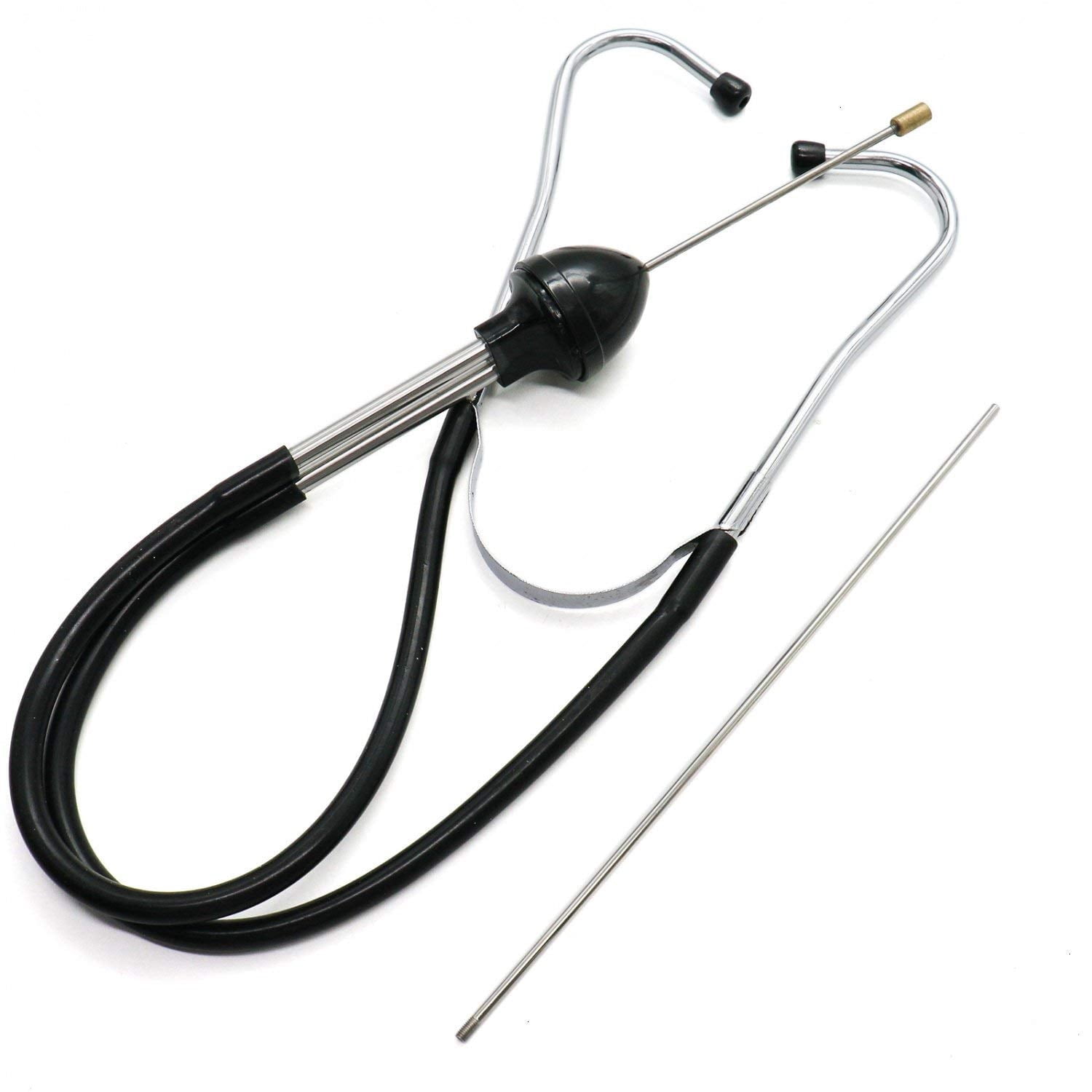 Garnish Gripper Mechanic's Stethoscope Automotive Engine Diagnostic Sensitive Hearing Tool for Cars, Trucks and Motorcycles,Black A418