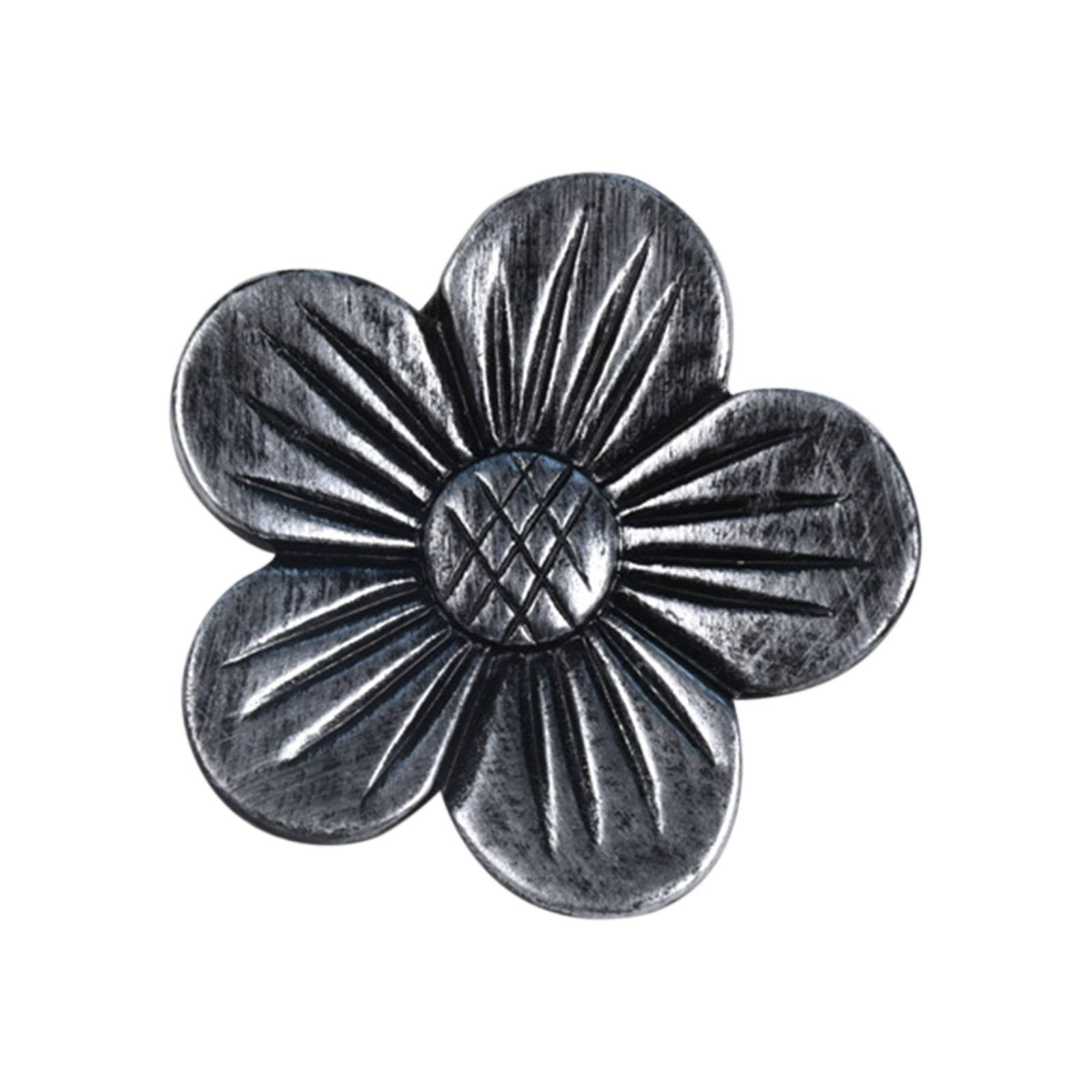 Magnetic Curtain Buckle Black JWDX, 1 x Magnetic Curtain Buckle Vintage Curtain Tieback Resin Flower Curtain Drapery Holdback Window Curtain Decorative Buckle Holder for Home Cafe Balcony One Size Black