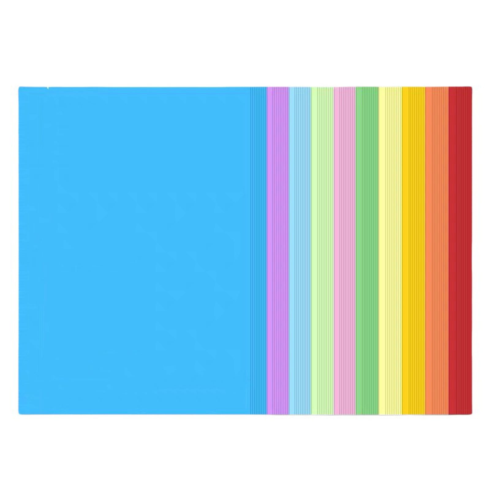 Colorful 10 Colors A4 Copy Paper Printing Paper 100Pc Paper 100 Pieces Copy Paper No Odor Diy Side Use Festive Art Paper For JWDX A4 Multicolor