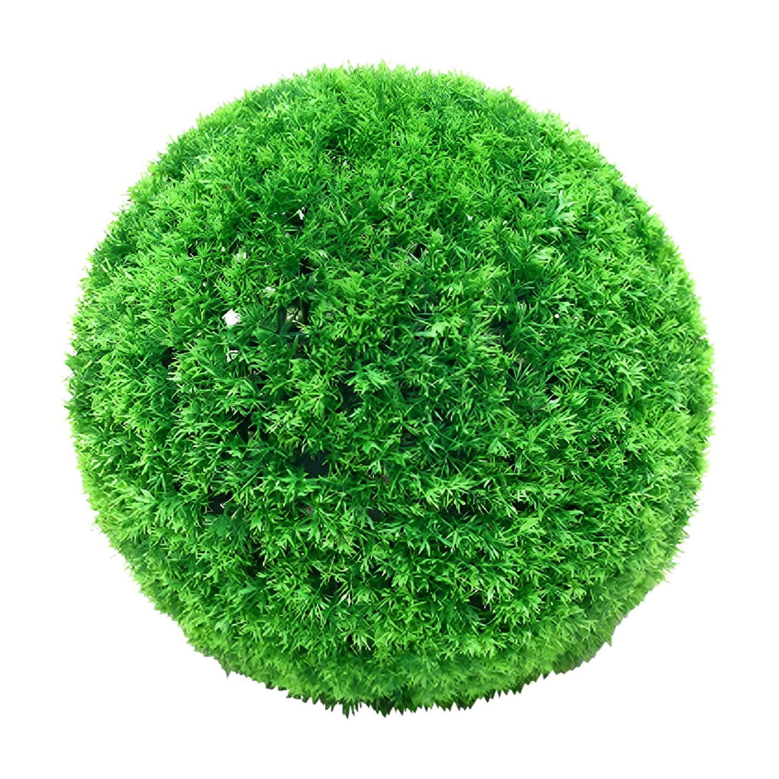 LGCASL Simulation Artificial Plant Topiary Faux Decorative for Garden Backyard Balcony and Home Décor, Pine Needle Grass Ball*1 W (Outer Diameter 13cm) Simulation plant grass ball pine needles AB (Outer diameter 48cm)