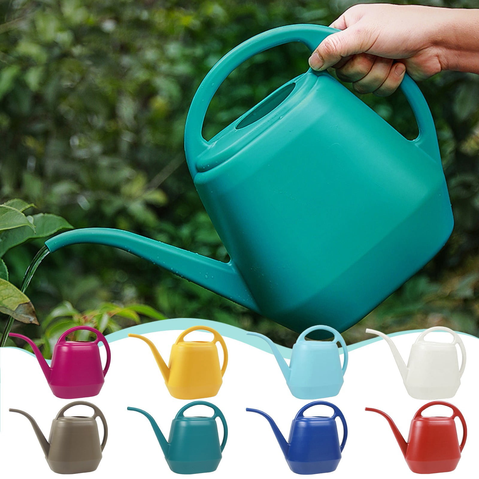 LGCASL 4L Large Capacity Long Spout Watering Can 4L Large Capacity Long Mouth Watering Pot Household Plastic Garden Tools Watering Pot Watering Pot F