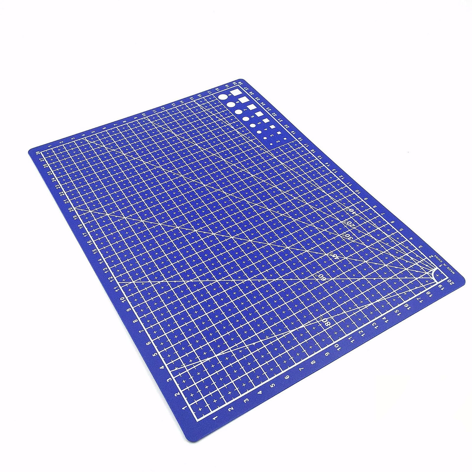 Clearance! Ttybhh Office and Craft and Stationery, A5 Art Self Healing PVC Cutting Mat Double Sided Gridded Rotary for Craft Fabric Blue