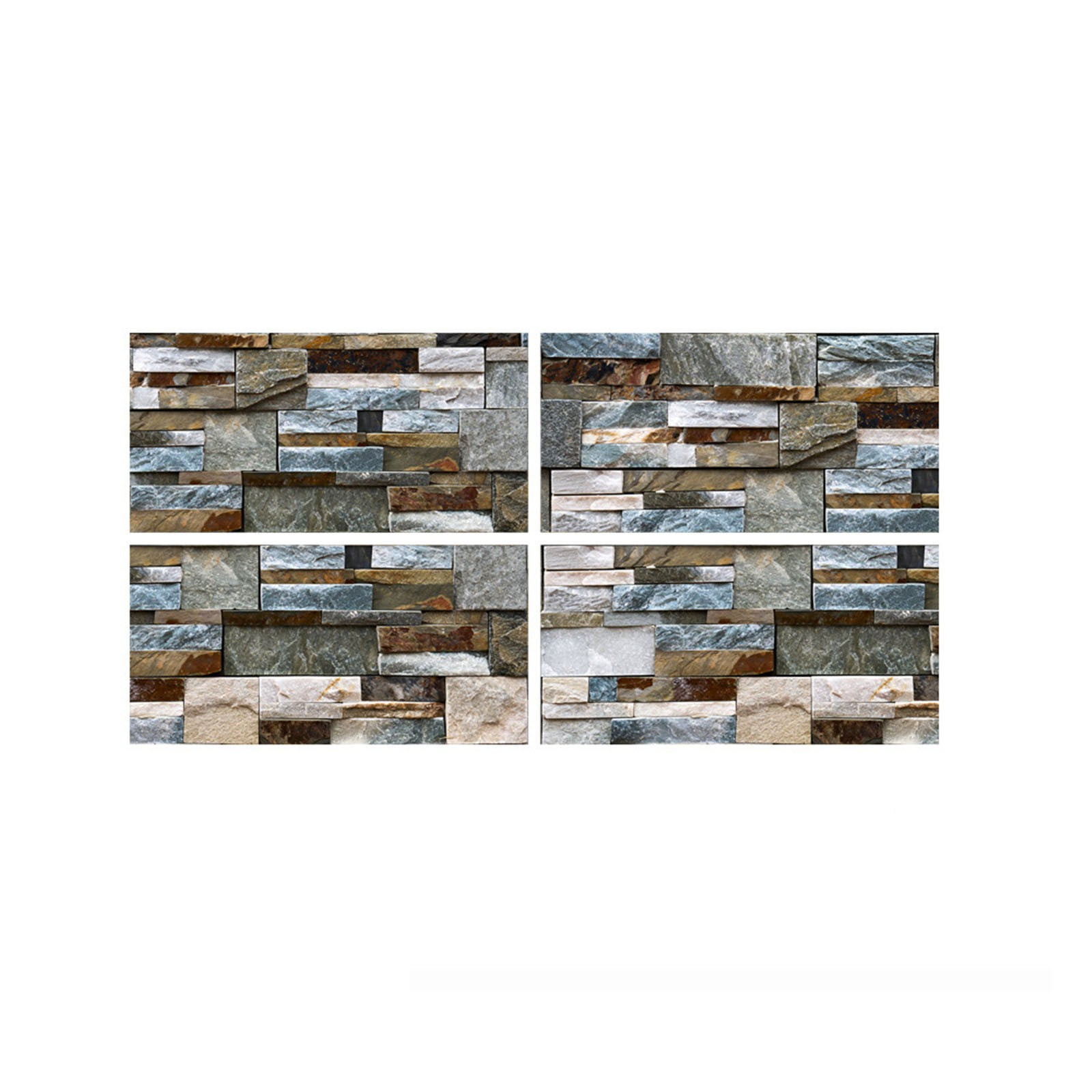 Clearance! JWDX Wall Sticker, Wall Stickers Promotion, Mosaics Wall Tile Stickers Peel and Stick Backsplash Self Adhesive Decals Vinyl Home Decor Diy Splashbacks 4Pc White