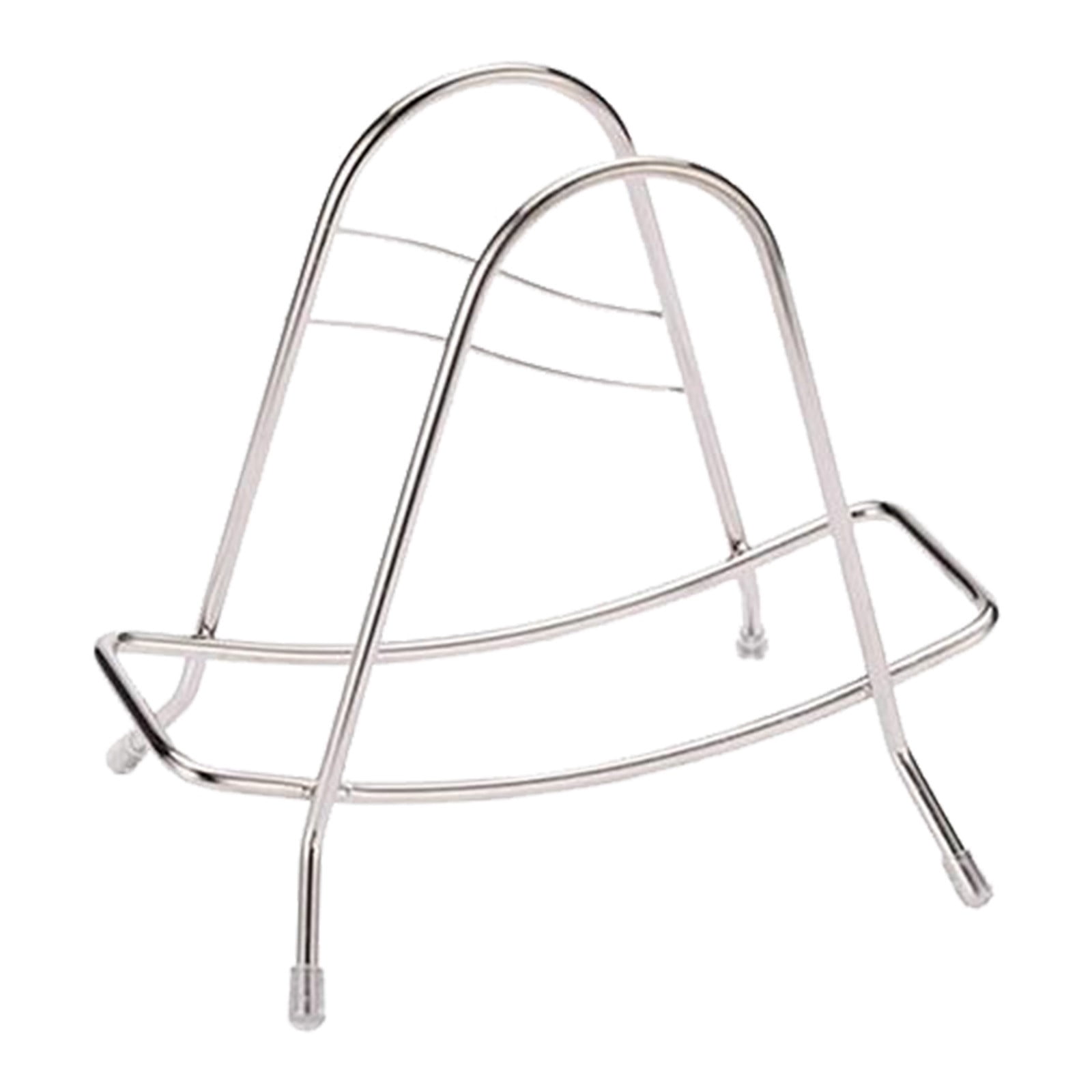 Eewia Rack Clearance! Stainless Steel Cutting Board Rack Household Pot Cover Rack Sitting Kitchen Chopping Board Shelving Shelving Sticky Board Cutting Board Rack Countertop, Include 1*Storage Rack Silver