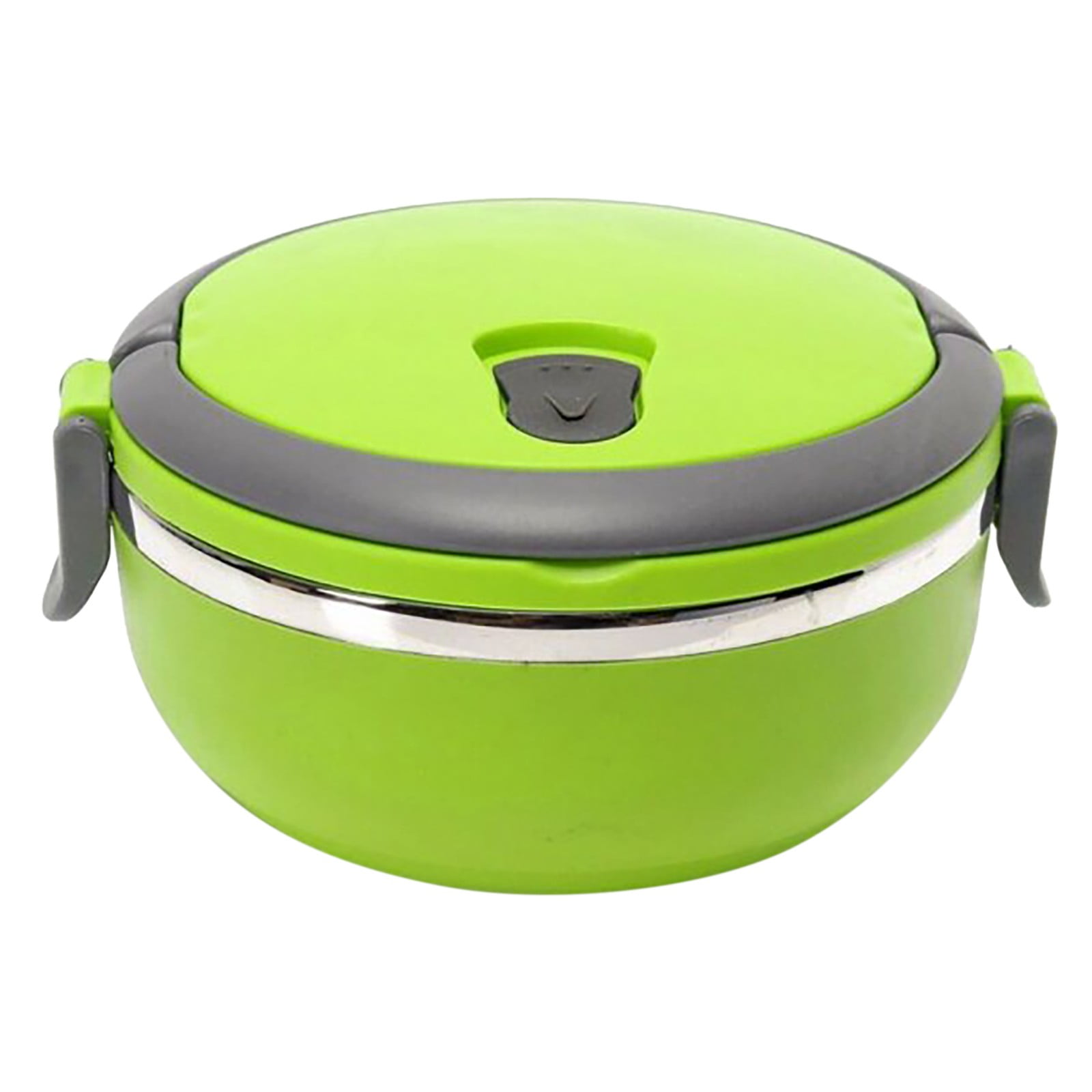 JWDX Storage Containers Clearance! Stainless Steel Round 1 Layer Insulated Food Thermal Containers Lunch Box Case, Storage Container Promotion Include 1Pc Round Lunch Box Green