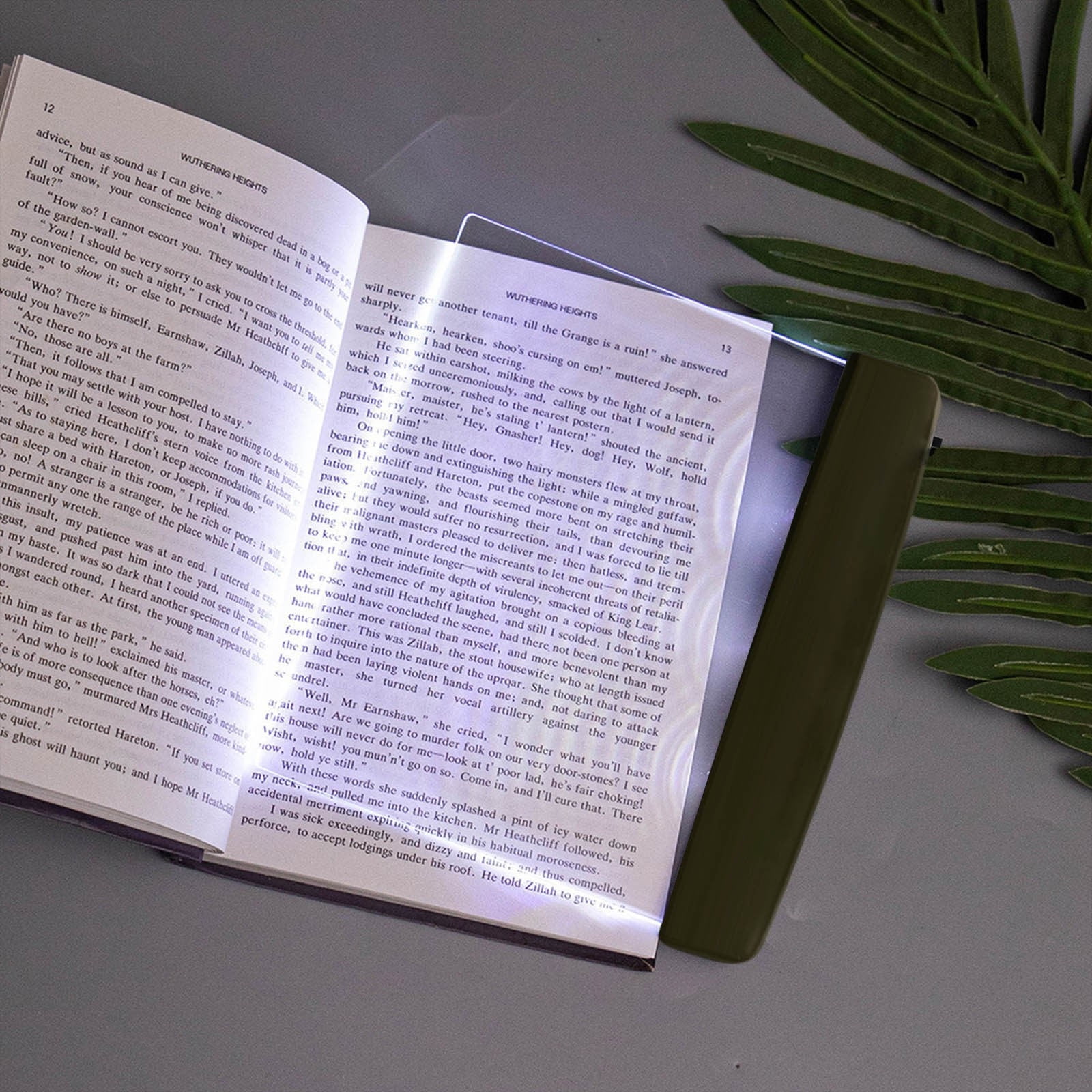 Multifunctional LED Flat-Panel Night Vision Reading Lamp,Sustainay LED Flat Book Light,Booklights for Reading in Bed at Night,Bookmark Style Reading Light,Vuyungers Clear Book Full Page Light Clear