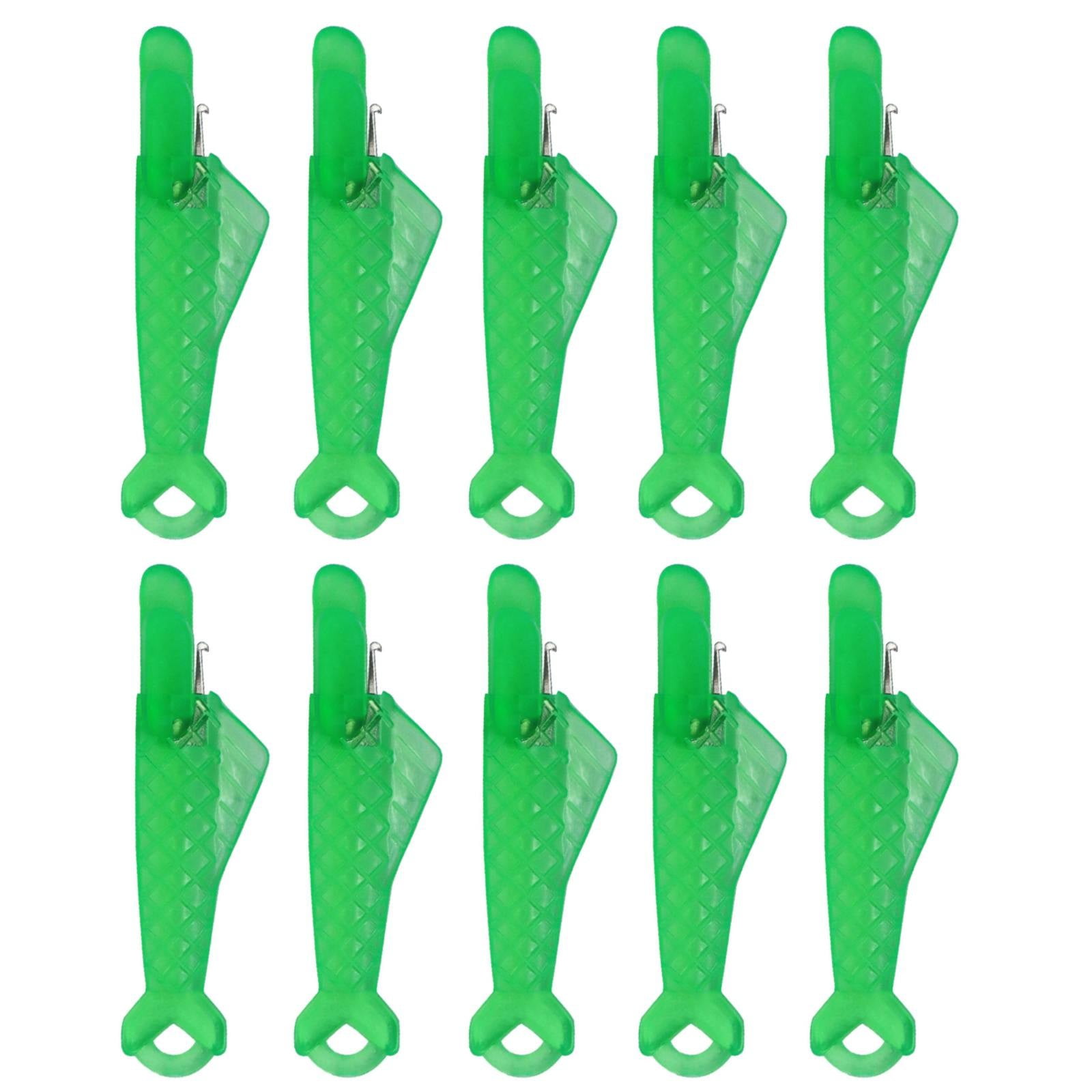 Fish Mouth Sewing Machine Needle Threader Upgraded Automatic Sewing Needle Threader,Simple Needle Threader Tool,Quick Sewing Machine Cycle Simple Needle Threader Tool(5 pcs-HotPink) Green