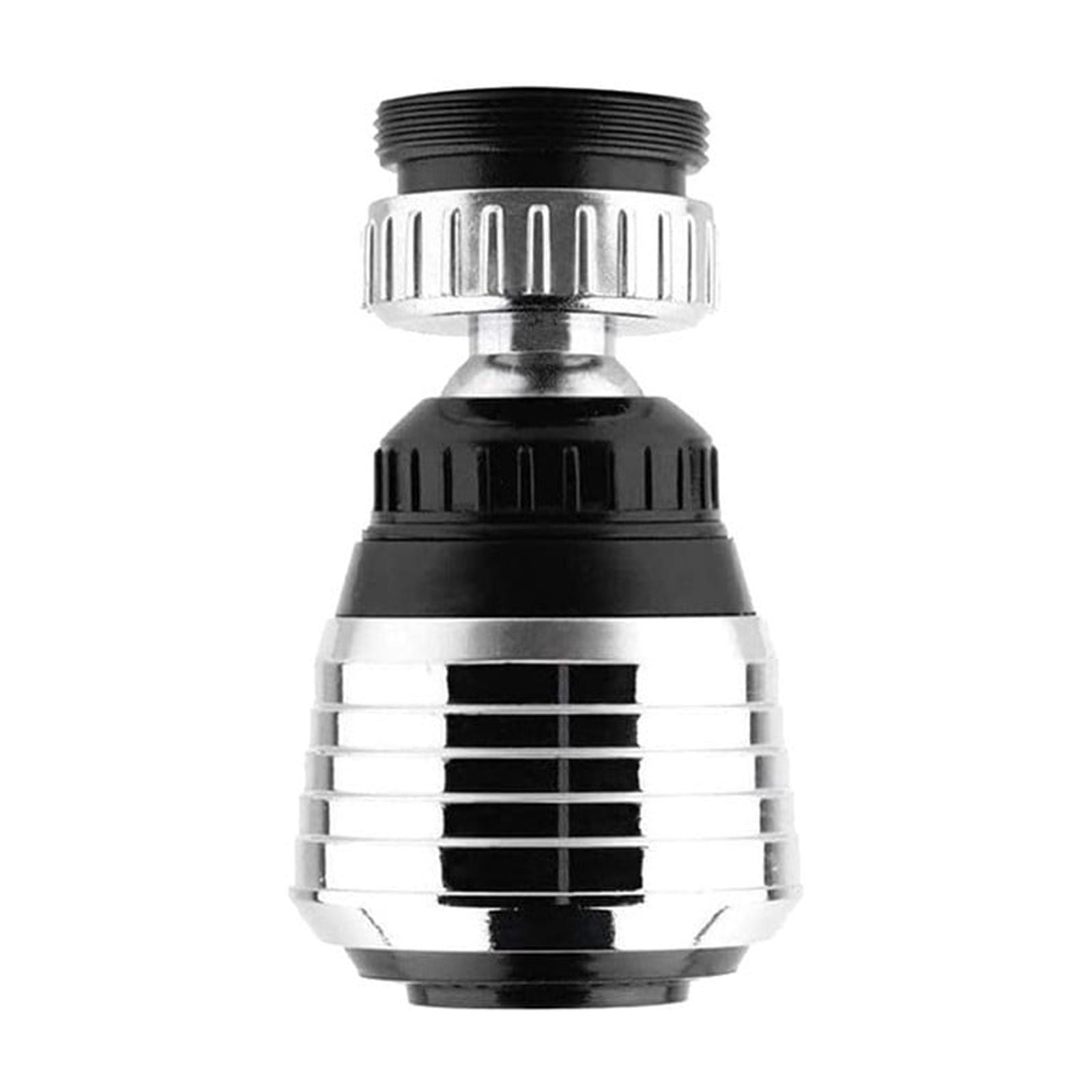 Flexible Faucet Sprayer Attachment, 360 ° Heavy Duty Kitchen Sink Aerator Extender ABS Polished Chrome for Cold Hot Water (Silver/1 Pcs) 0.94x2.55 1.33" x 6.1" Silver