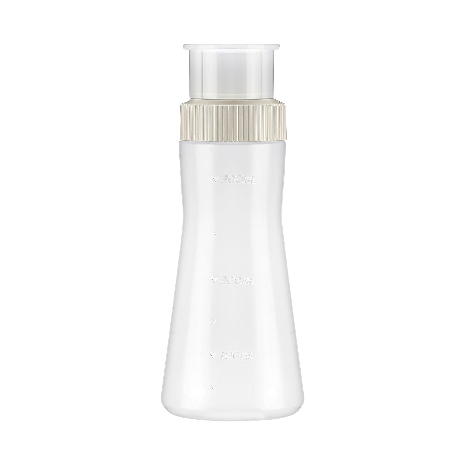 1Pc Cake Syrup Dispense,350ml Graduated Plastic Squeeze Bottle,Rain Spray Bottle with Sealing Lid,for Soaking Simple Honey Syrup Bottle Simple Syrup Bottles,Easy Storage Reusable Baking Tools(White) White