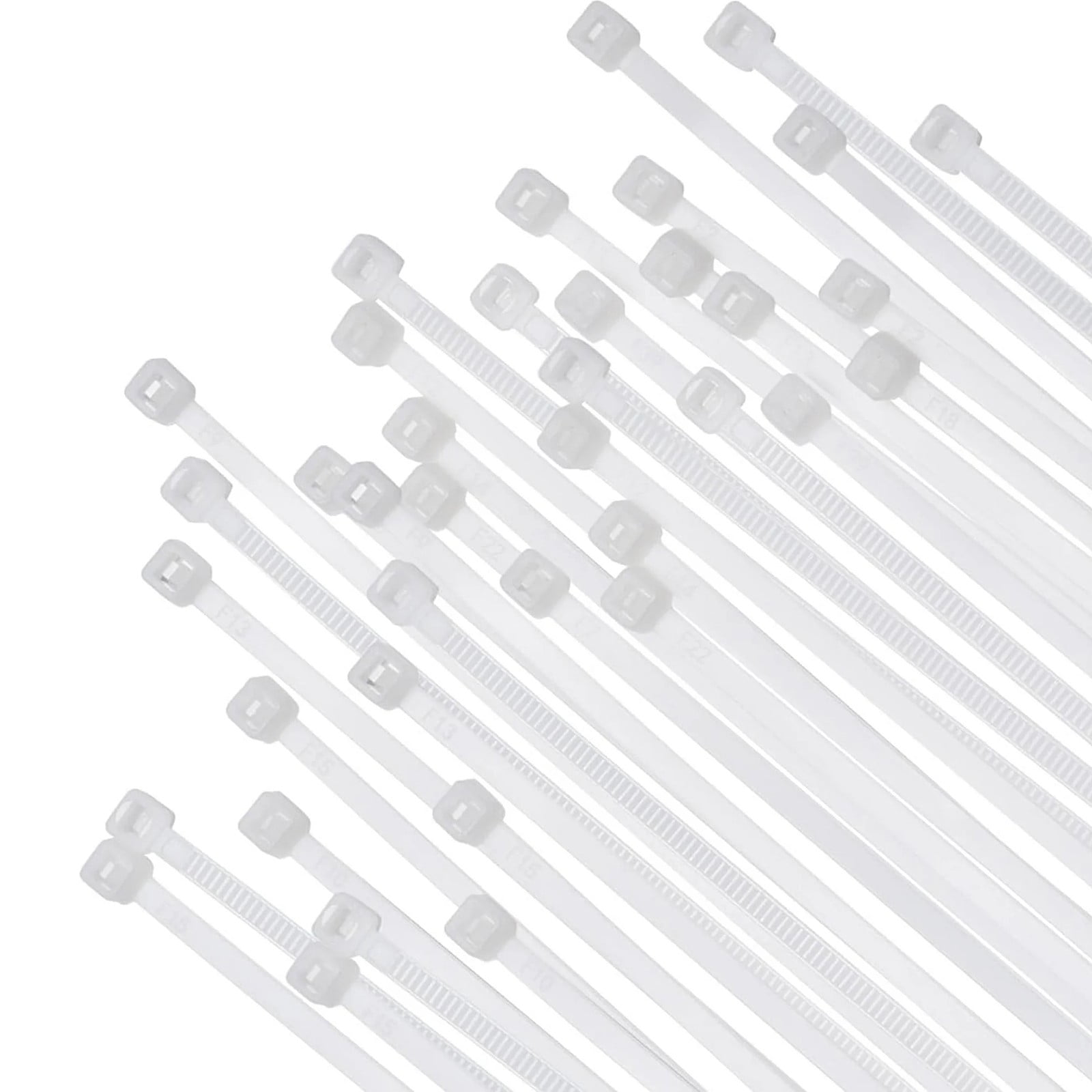 Cable Zip Ties,100 Pack White One Sizes 12 Inch Length,Nylon Universal Cable Tie,Multi-Purpose Self-Locking Nylon Cable Cord Management ,Heavy Duty Durable Adjustable Plastic Wire Ties for Home White