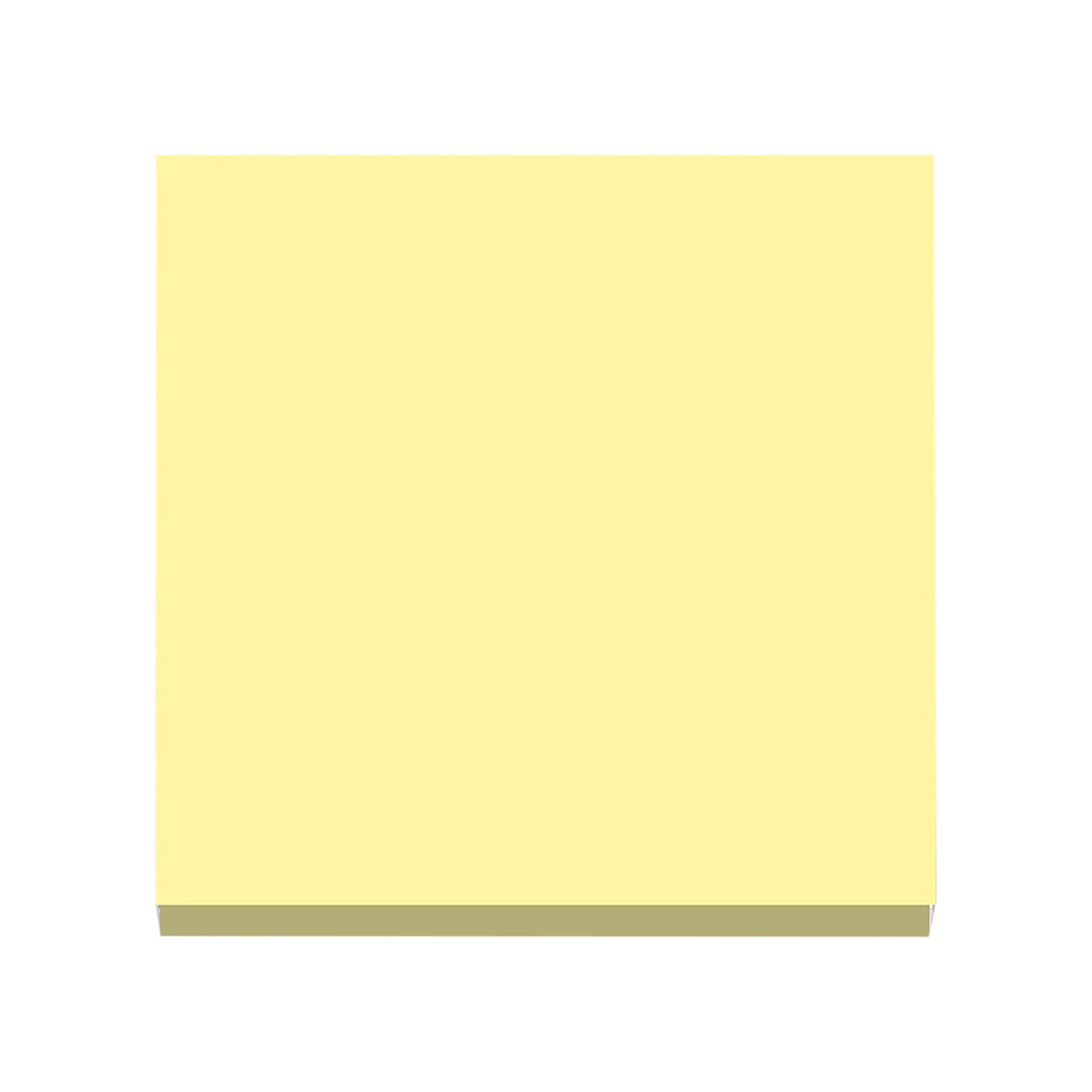 1 Pack Premium Multi-Use Sticky Notes 3x3 in Post Bright Stickies Colorful Super Sticking Power Memo Pads, Strong Adhesive, 100 Sheets/pad, Super Sticking Power Memo Pads(light blue,3x3") Light yellow