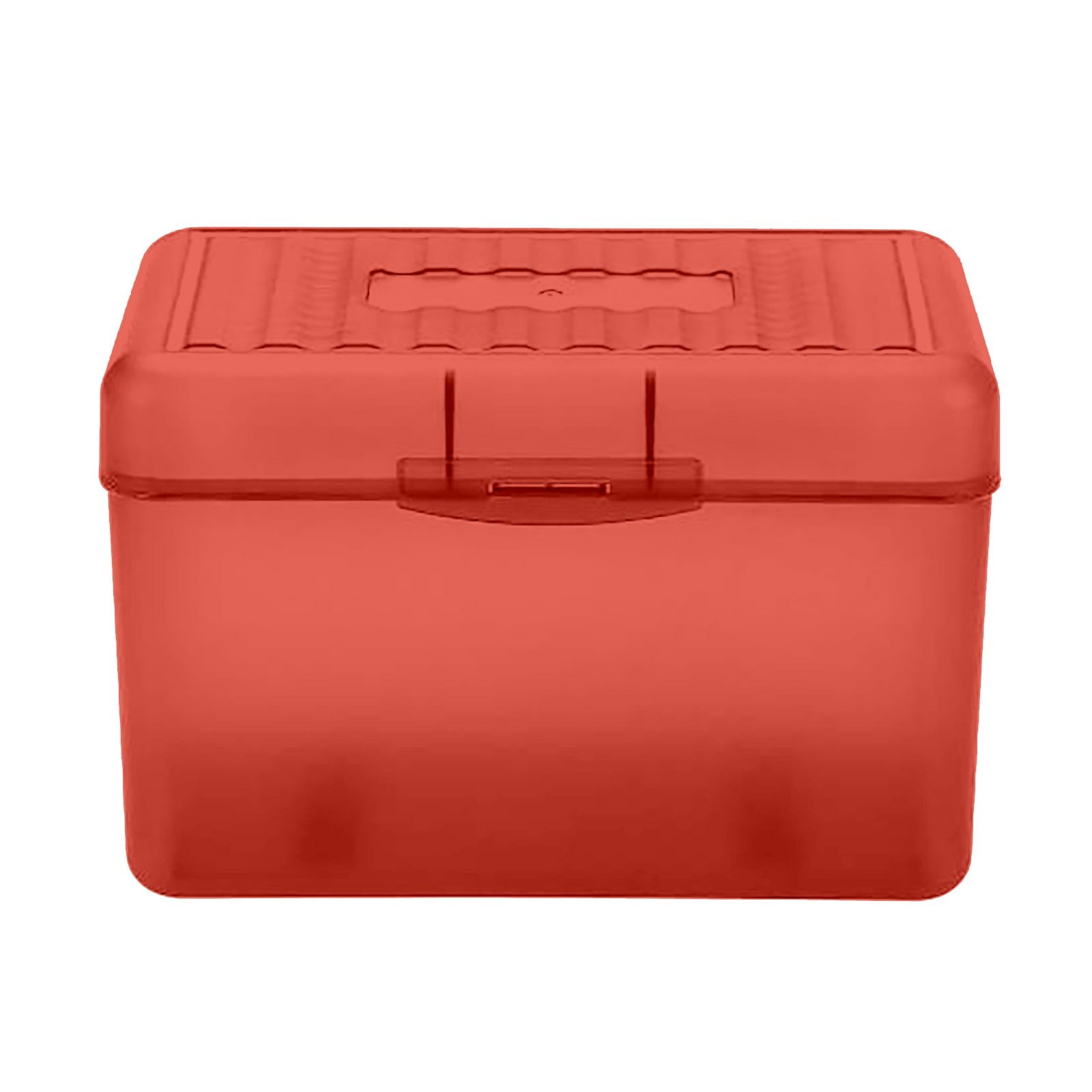 1Pc Index Card Holder,Index Card File with Flip Top,Plastic Card Holders,Note Flash Card Organizer Case,Index Card Holder,Photo Boxes Storage,Notecard Recipe,Holds Ideal for Filing Cards(Red) Red