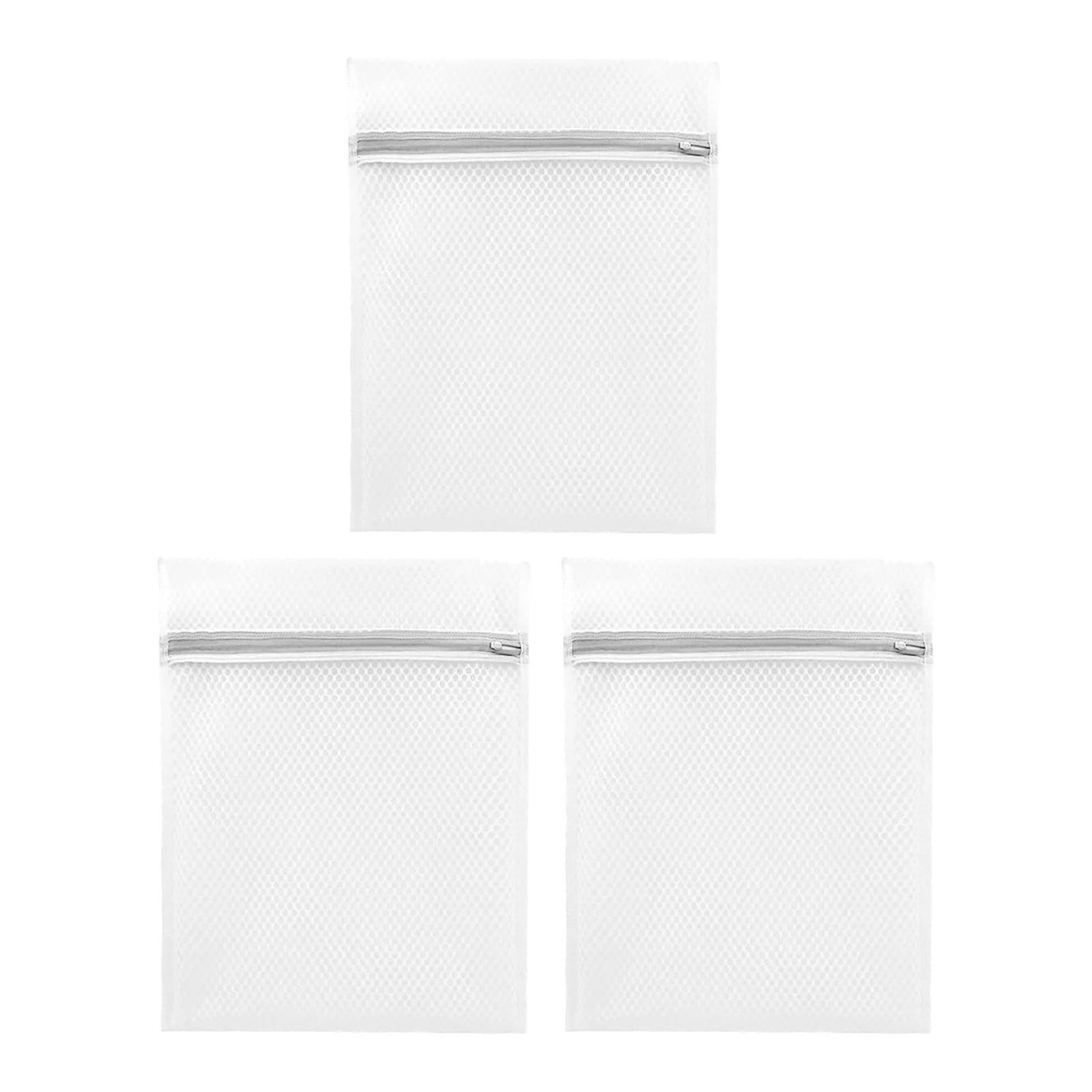 3 Pcs Mesh Laundry Bag For Delicates Wash Bag For Underwear Lingerie Small Premium Fine Mesh Laundry Bags with Sturdy Zipper for Delicates,Travel Storage Organize Bag Laundry Bag,3 Pcs,9.06x11.81 3 Pcs