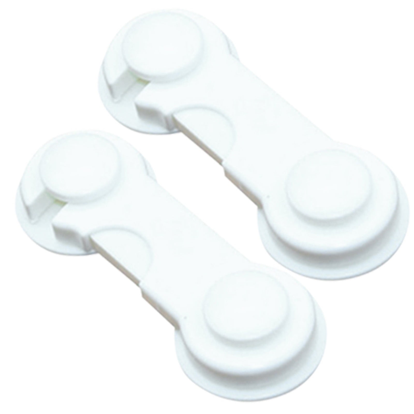 Cabinet Locks for Pet Safety, Plastic Latches with Adhesive for Drawer Cupboards Closet and Pantry Door, Fridge Lock for Protecting Dog and Cat, 2 Pcs, 3.74 Inches 3.74" Blue