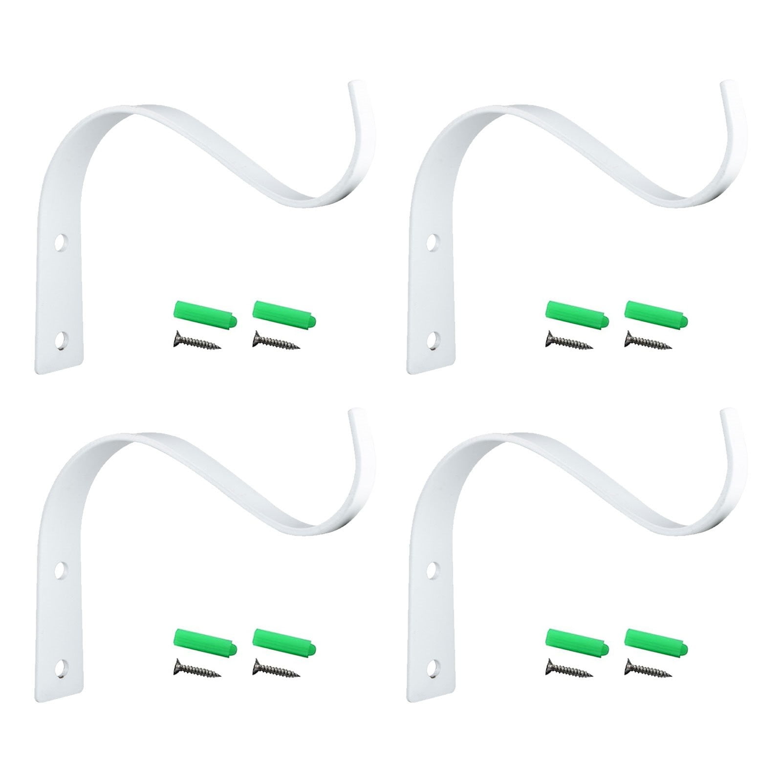 4.5 Inch Plant Hanger,Sturdy Hanging Plant Bracket Hooks Outdoor,Plant Hangers,Plant Hanger Bracket,Bird Feeder Hanger for Bird Feeders, Planters, Lanterns, Wind Chimes Indoor Outdoor,(Black,1 PCS) 4 PCS Black