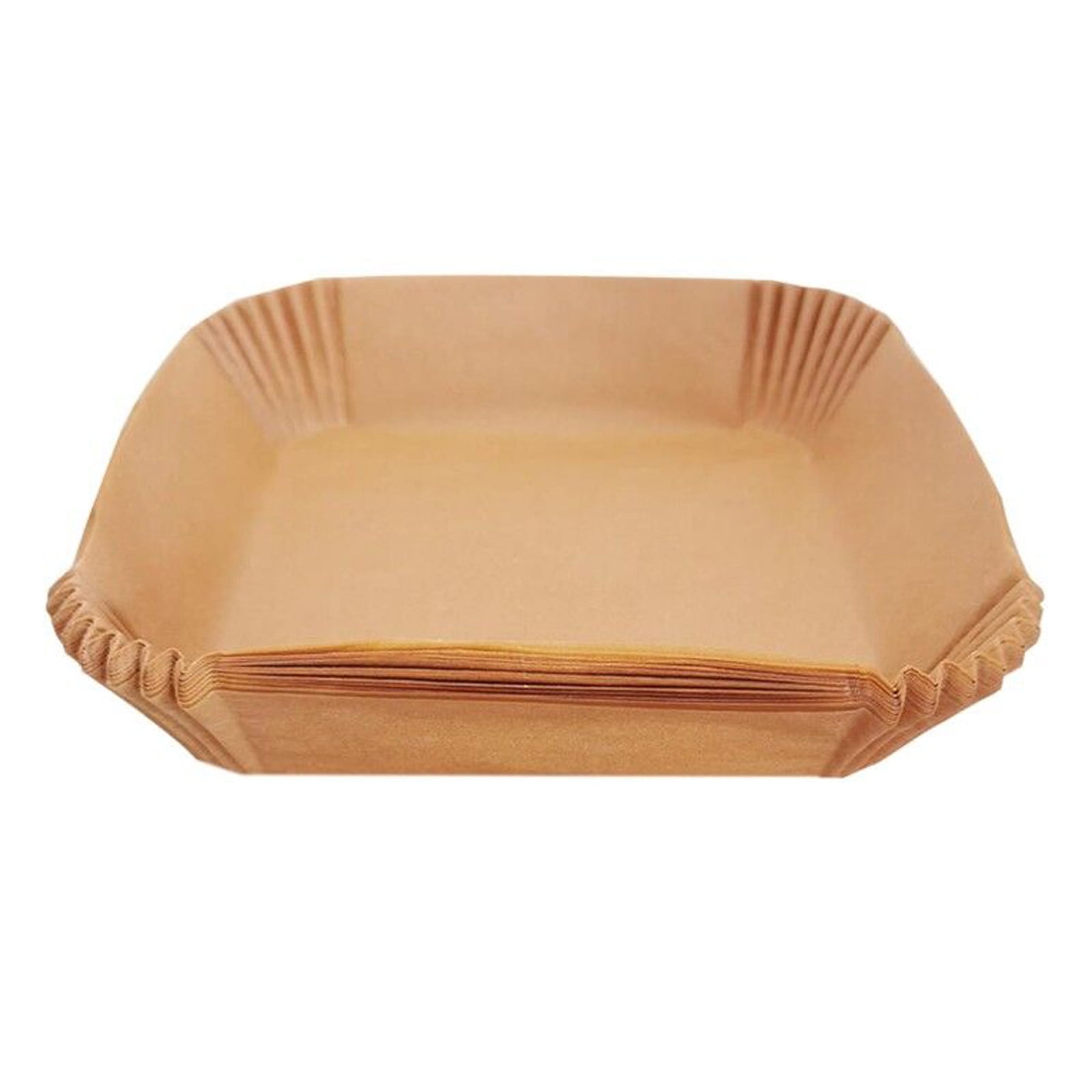 10/30/50/100 Pcs Air Fryer Disposable Paper Liners,8In Unbleached Square Parchment Paper Non-Stick Airfryer Basket Liners For Steamer Microwave Oven, Deep Fryer Parts & Accessories,(A,10PCS) 50PCS A