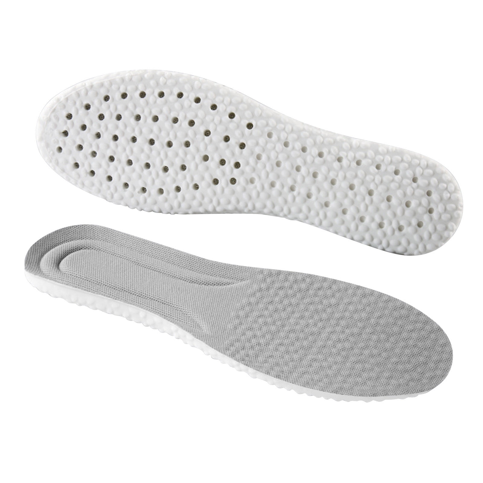 Steppers Insoles for Men Women, Massage Insole, Cloud Insole, Men's Comfortble Steppers Shoe Insoles Inserts, Memory Foam with Arch Surpport Insoles for Arch Pain,Advanced Sport Massaging Insoles Grey 39-40