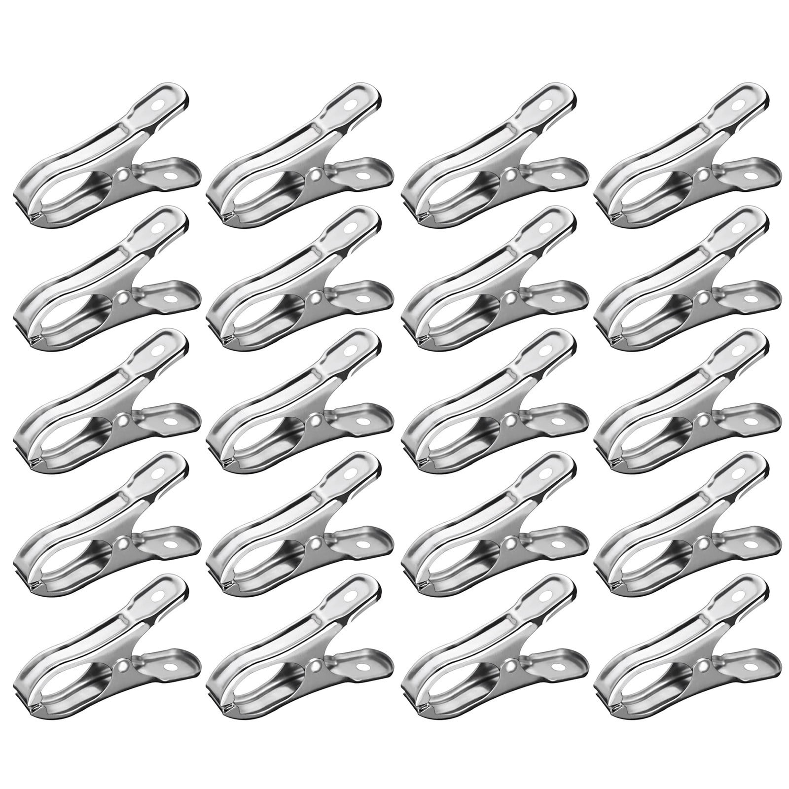 20 Pcs Garden Clips,Heavy Duty Stainless Steel Greenhouse Clamps,Strong Grip Greenhouse Clips,Metal Clips For Netting, Shade Cloth, Plant Cover On Garden Hoops Or Greenhouse Hoops,(20PCS,2.16 in) 20PCS