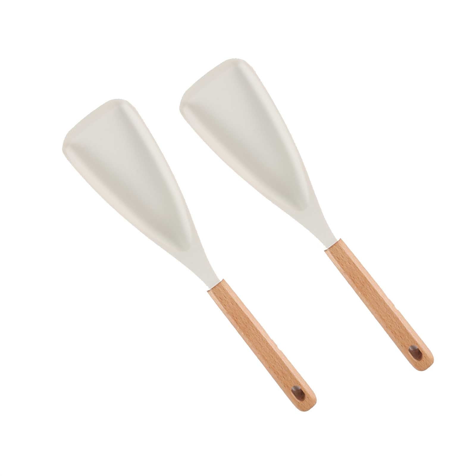 Cedar and Ash Spoon,3 in 1 Spatula Spoons Silicone for Stirring,Cedar and Ash Spoonula,Multifunction Spatula Cooking Spoon,Scooping & Serving,Cooking Spoon For Nonstick Cookingwares White