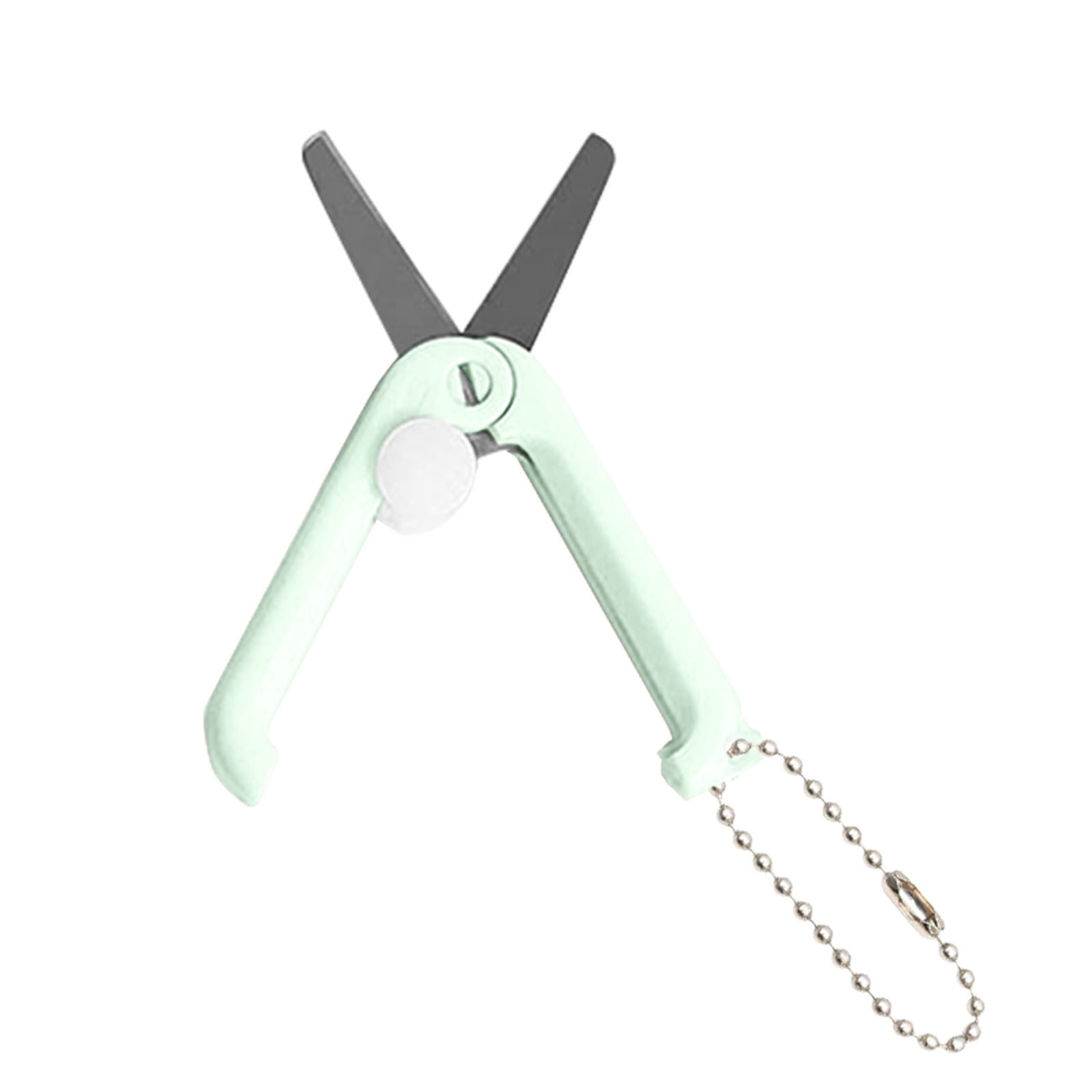 1 Pcs Mini Folding Scissors With Key Chain,1.85 Inch Keychain Scissors,Small Foldable Scissors,Portable Pocket Travel Scissors,Retractable Shears For Cutting, Scrapbooking, Crafting,(A,1.85x0.71 in) H