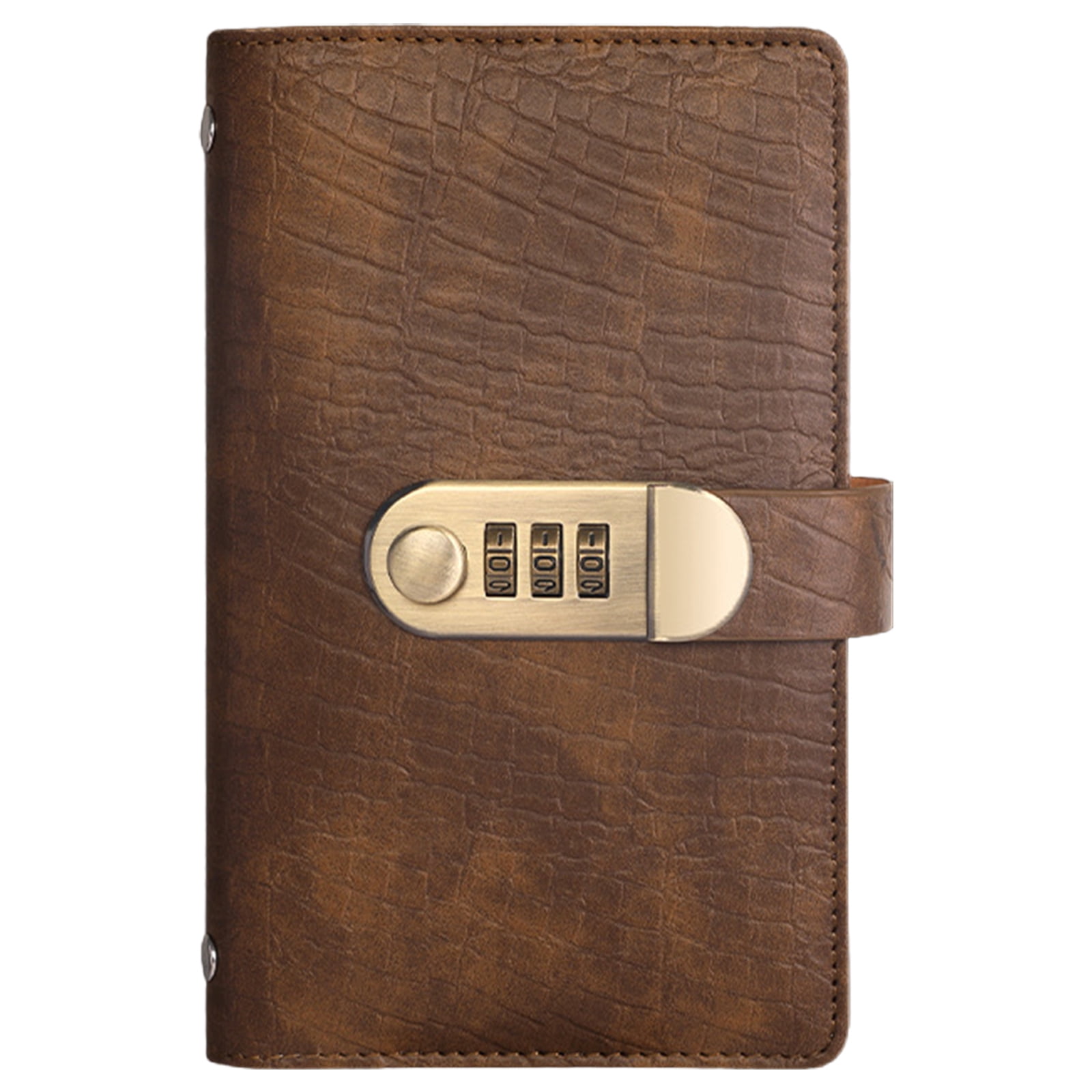 Money Saving Book - Cash Saving Journal with Combination Lock, 100-Page Vintage Budget Planner, Protect Privacy, Organize Finances for Beginners, Men, Women, Plan Savings and Track Progress, 1 Pcs 7.01" x 4.33" Coffee