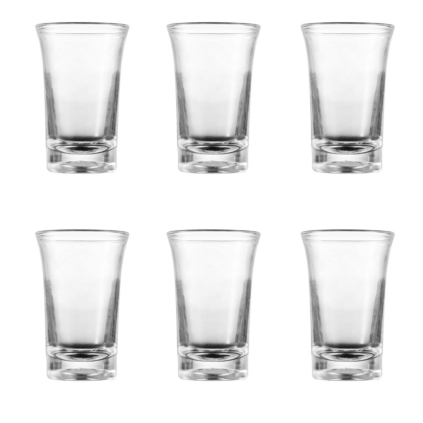 6-Piece Acrylic Shot Glass Set,Clear Plastic Glasses for Tequila,Vodka & Cocktails,Dishwasher Safe,Unbreakable for Bar,Kitchen,Wine Party & Camping,New Year Drinks
