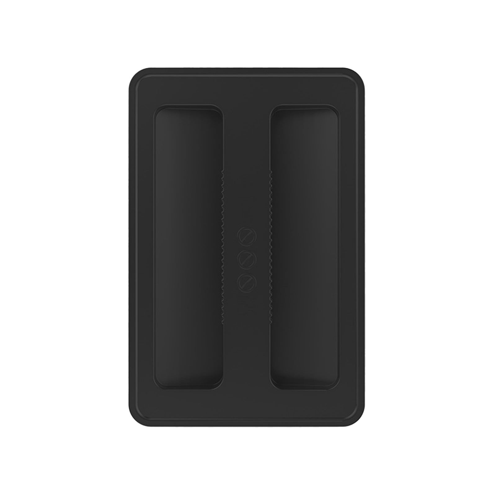 Silicone Toaster Cover 2 Slice Wide Slot,Reusable Heat Resistance Bread Machine Topper Cover,Dirt Proof Sandwich Accessories That Fit Most Toasters,Simple Design Easy to Clean & Wipe Black