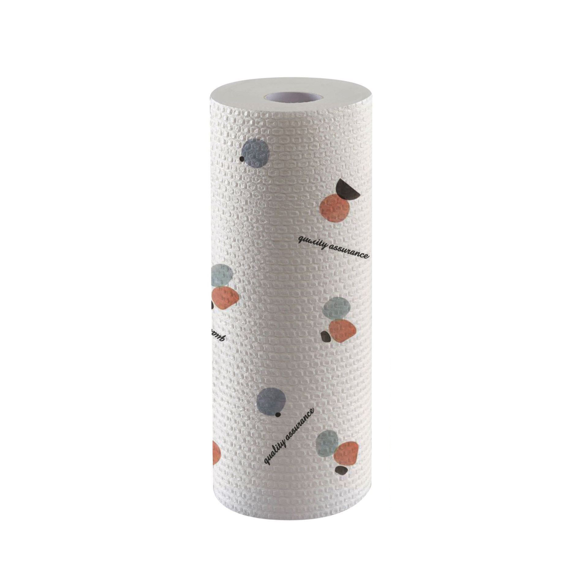 5 PCS Kitchen paper towel - Reusable tissue rolls, made from recycled paper, 50 sheets per roll, suitable for kitchens, furniture, dishes, etc.