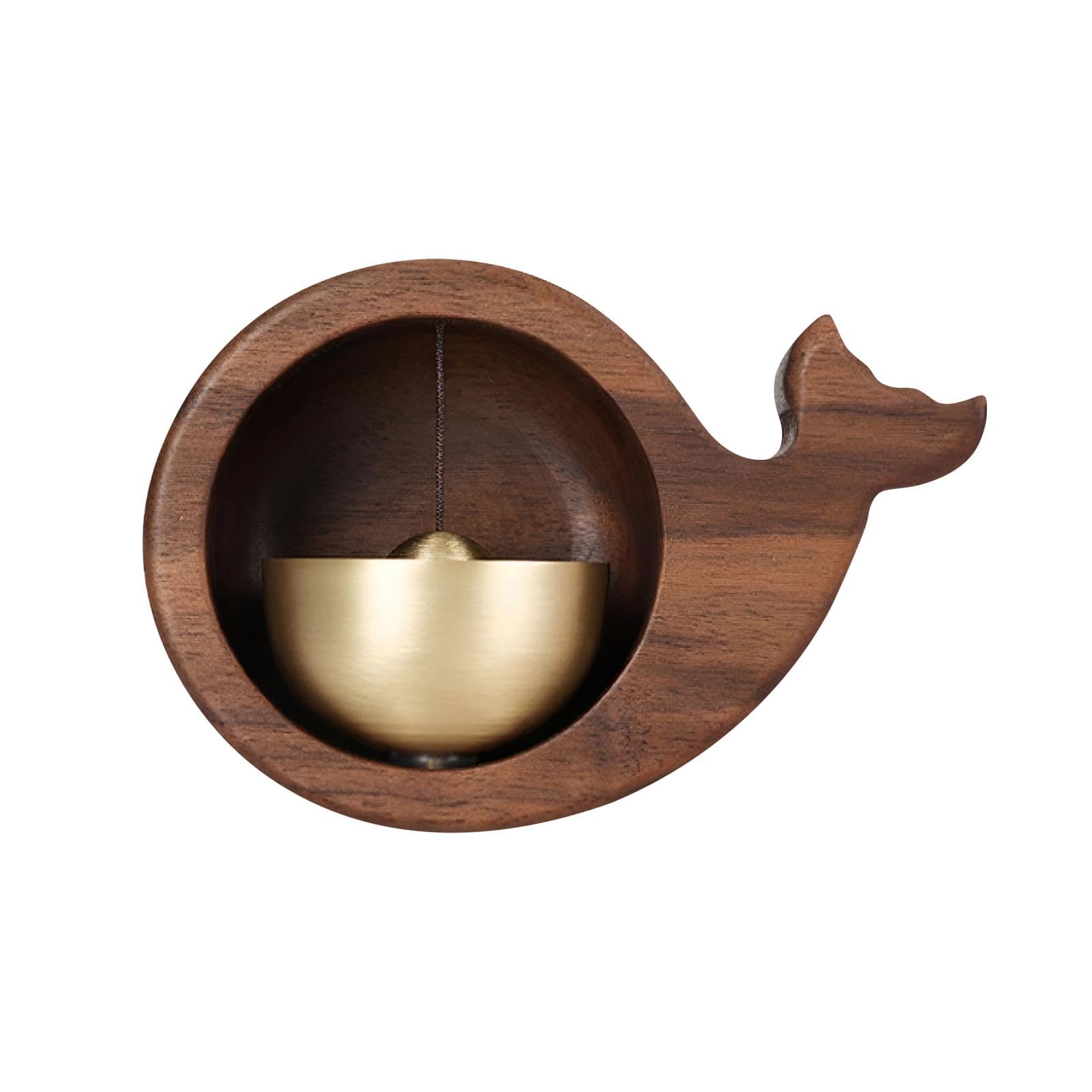 Doorbell - Wireless Doorbell - Wooden Doorbell - Magnetic Wall Sticker - Vintage Wooden Doorbell - Vintage - With Copper Bell - Living Room Decoration - Bedroom Decoration - Wall Decoration - Christmas Gifts - Christmas Gifts for Adults - 1 Piece
