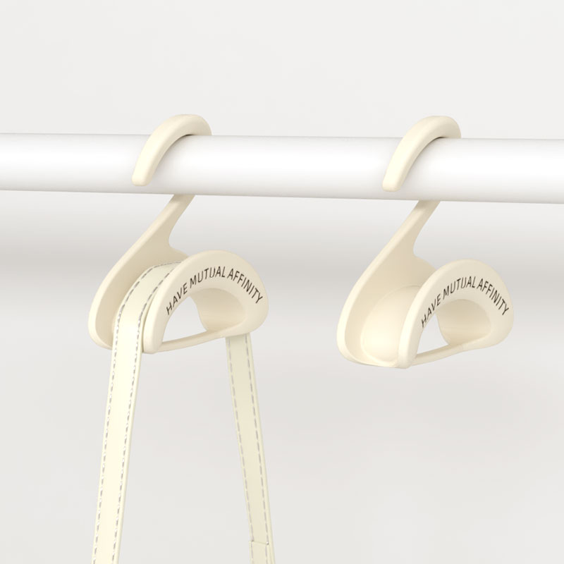 Bag Hanger - Wardrobe Organizer - Handbag Hanger - Clothes Hangers - Bag Storage - Coat Rack - Wardrobe Accessories - Shoulder Bag Holder - Bag Rack - Handbag Organizer - White - 5 pieces
