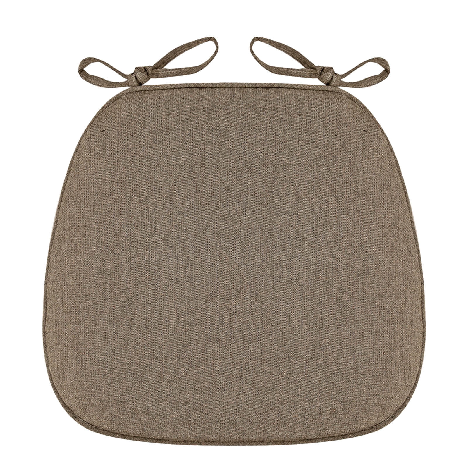Chair Cushion with Ties for Dining Chairs, 16x17" Memories Foam Non-slip Chair Pad with Machines Washable Cover and Zipper, Detachable Cushion for Kithchen Living Room Office B