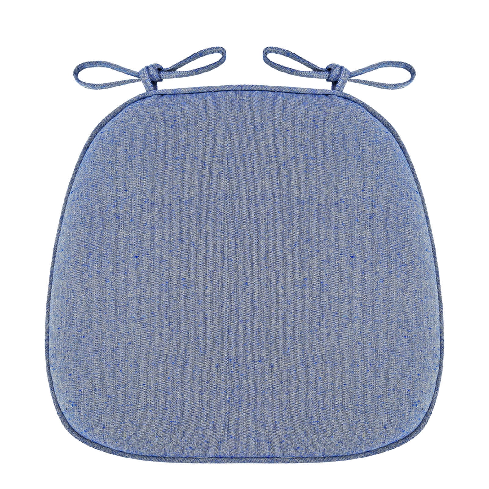 Chair Cushion with Ties for Dining Chairs, 16x17" Memories Foam Non-slip Chair Pad with Machines Washable Cover and Zipper, Detachable Cushion for Kithchen Living Room Office D