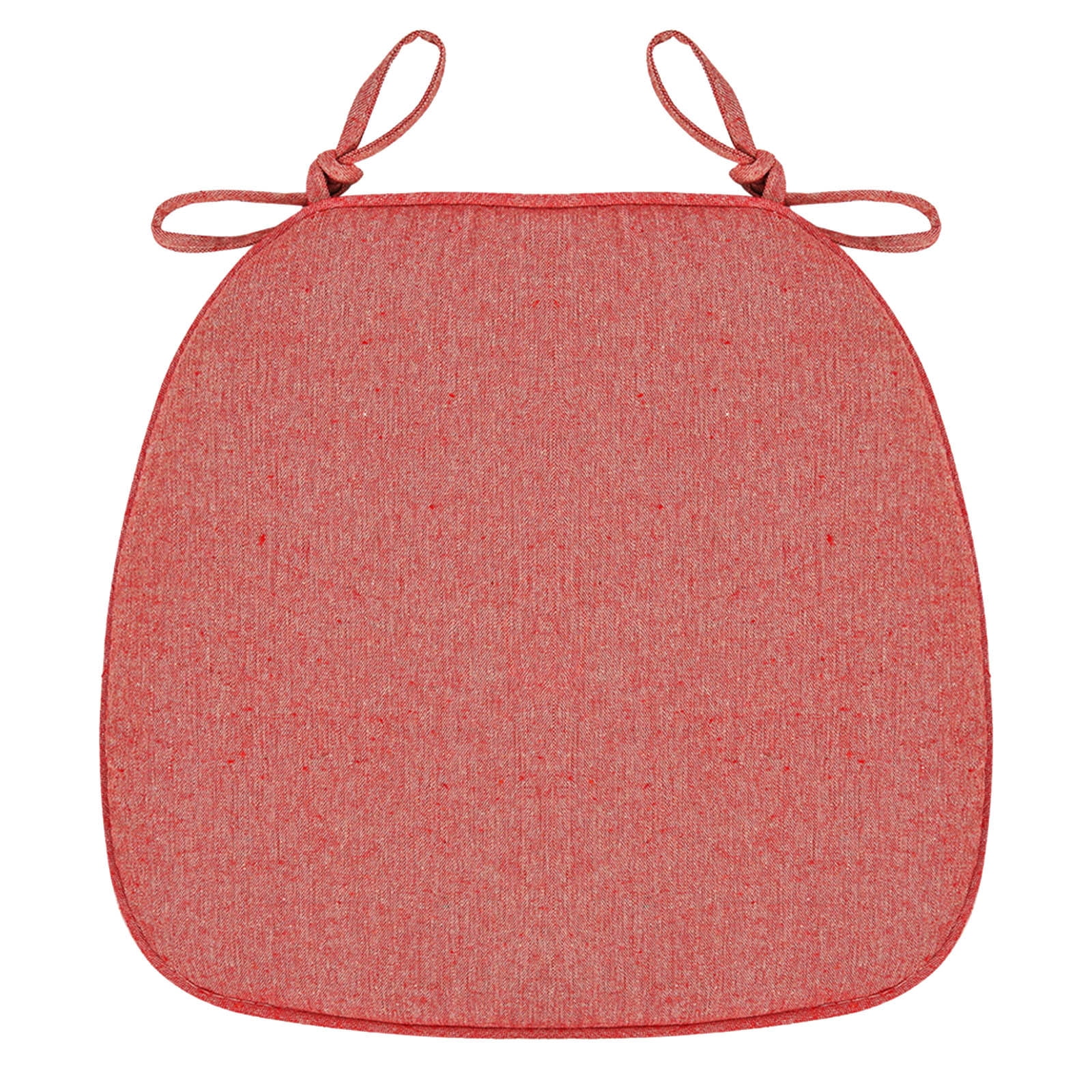 Chair Cushion with Ties for Dining Chairs, 16x17" Memories Foam Non-slip Chair Pad with Machines Washable Cover and Zipper, Detachable Cushion for Kithchen Living Room Office E