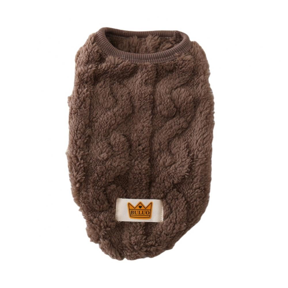 Cat Sweaters Kitty Sweater for Cats Knitwear,Small Dogs Kitten Clothes Male and Female,High Stretch,Soft,Warm Dog Clothes for Small Dog and Cat Winter L Brown