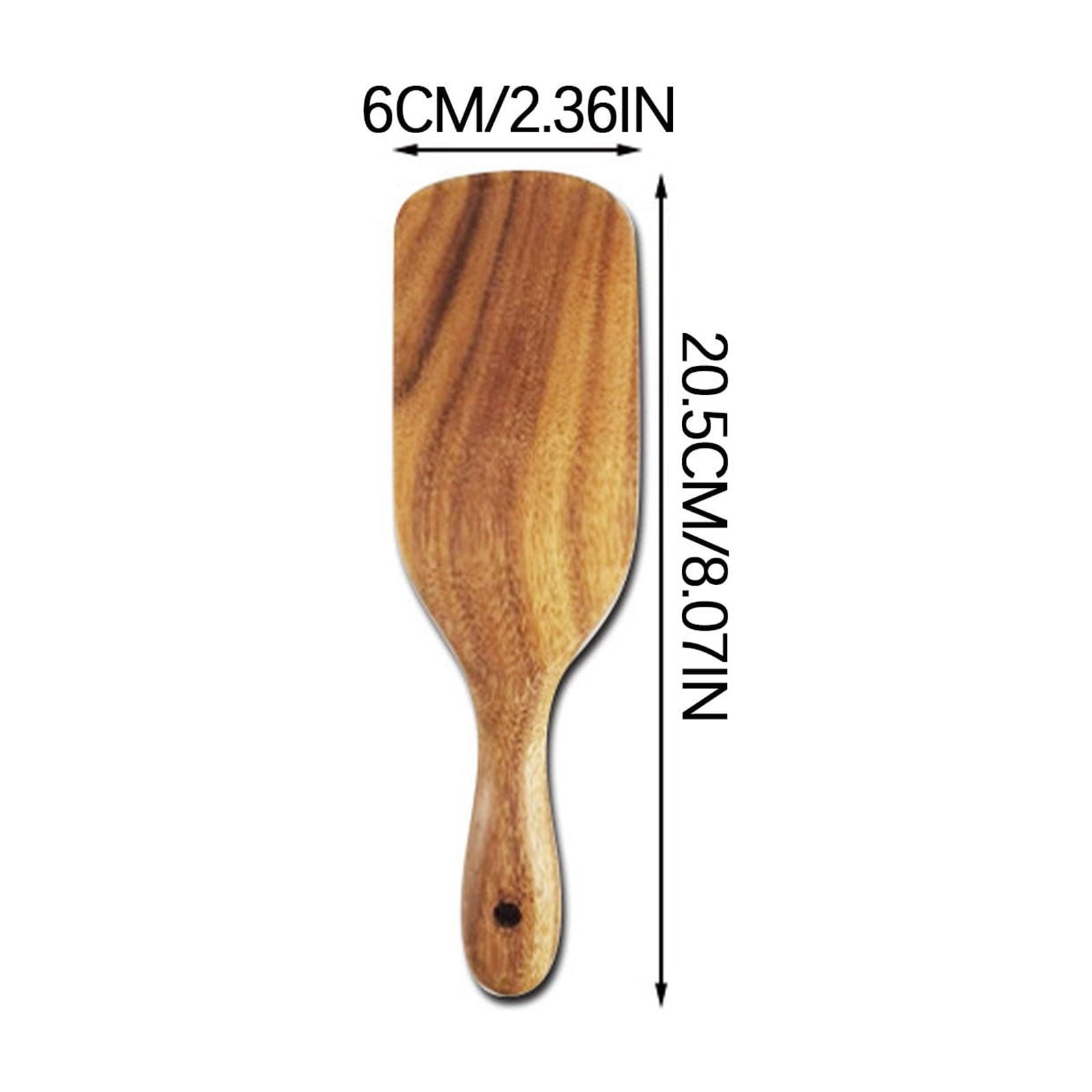 Kdkad Large Wooden Spoon, Wooden Spoon for Cooking, Large Wood Scoop Utensil, Kitchen Serving Scoop for Pot, Long Handle Spoon, Heavy Food Service Spoon, Mixing Spoon, Smooth Finish & Comfortable Grip As Show D