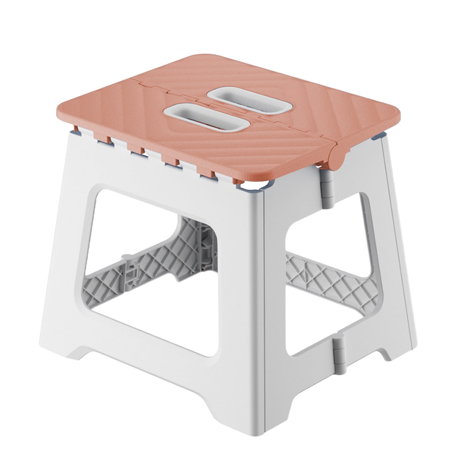 Adult Folding Step Stool, Foldable Stool, Suitable for Living Room, Kitchen, and Bathroom, Portable Travel Stool Pink