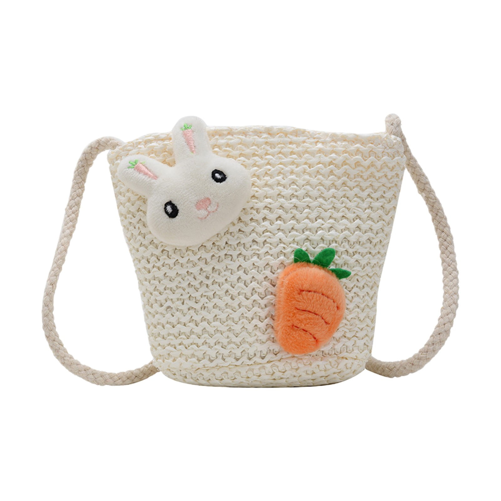 Girls Knitting Bag Straw Handbags for Summer Crossbody Bag Kids Wallet Girls Purse Straw Bag Beach Bag Beach Tote Bag Little Girl Cross Body Purses Summer Beach Bag C