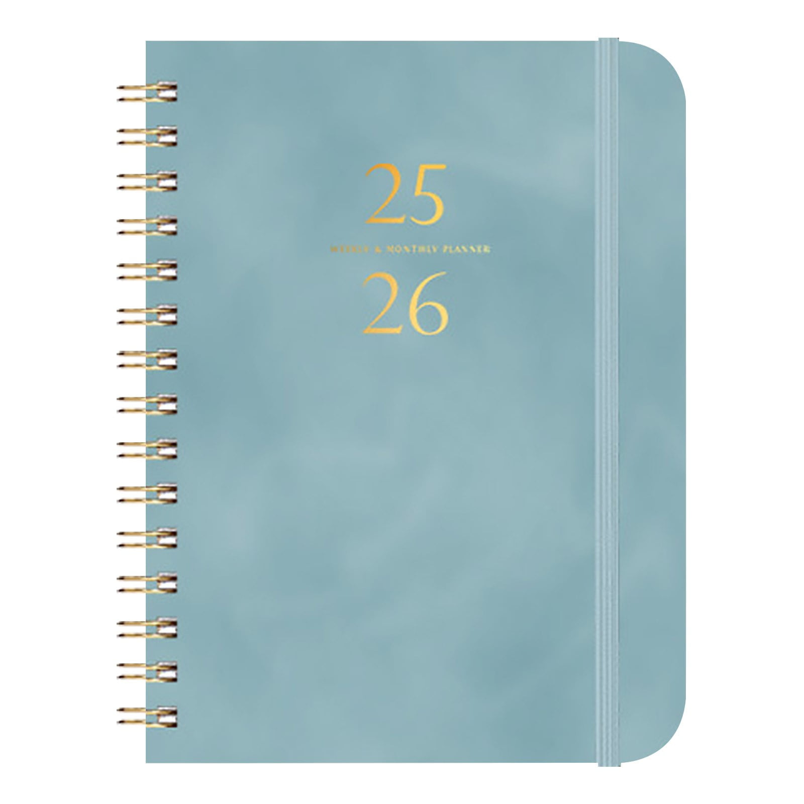2025-2026 Planner, Academic Planner 2025-2026 from July 2025, June 2026, Weekly & Monthly Planner Spiral Bound with 12 Monthly Tabs Blue