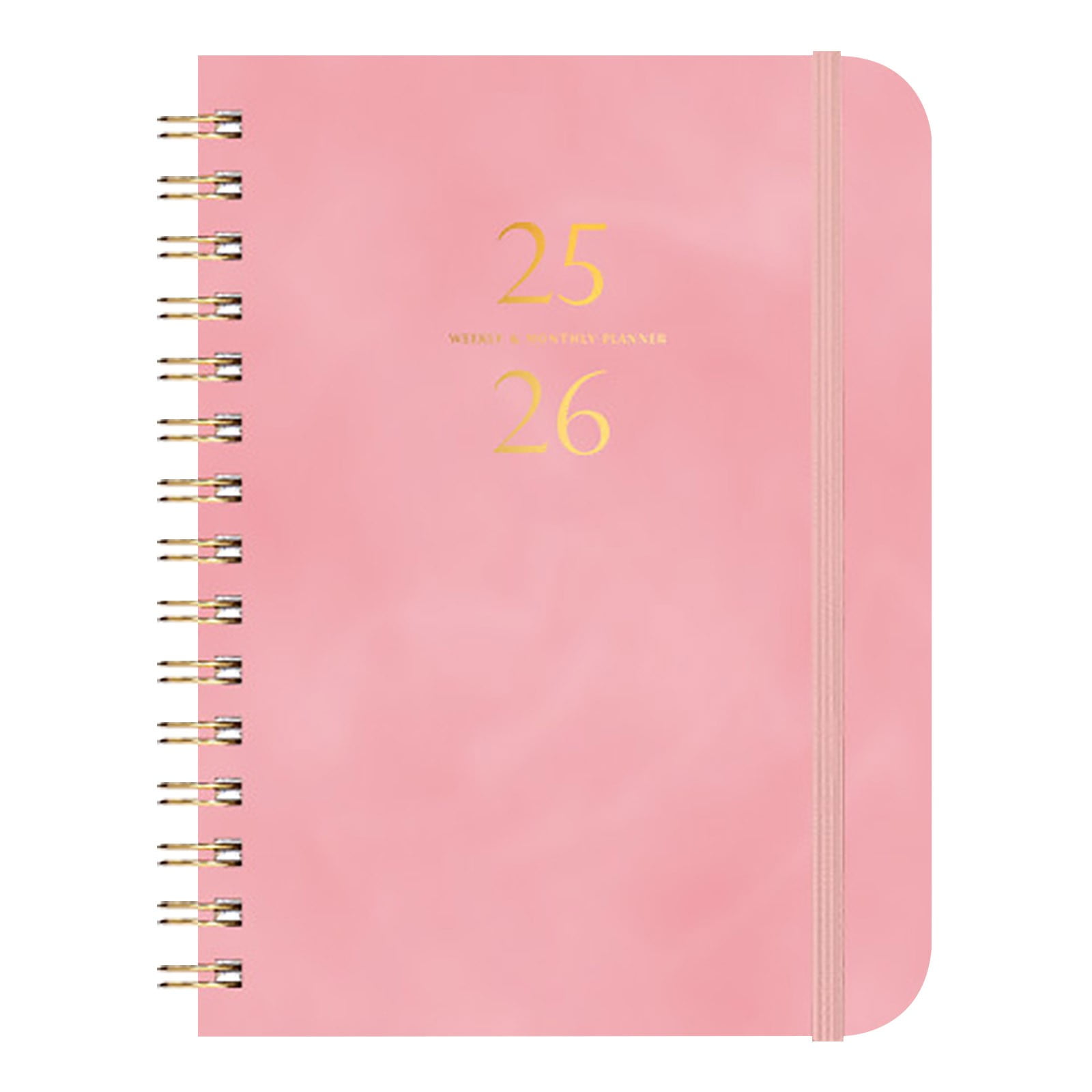 2025-2026 Planner, Academic Planner 2025-2026 from July 2025, June 2026, Weekly & Monthly Planner Spiral Bound with 12 Monthly Tabs Pink