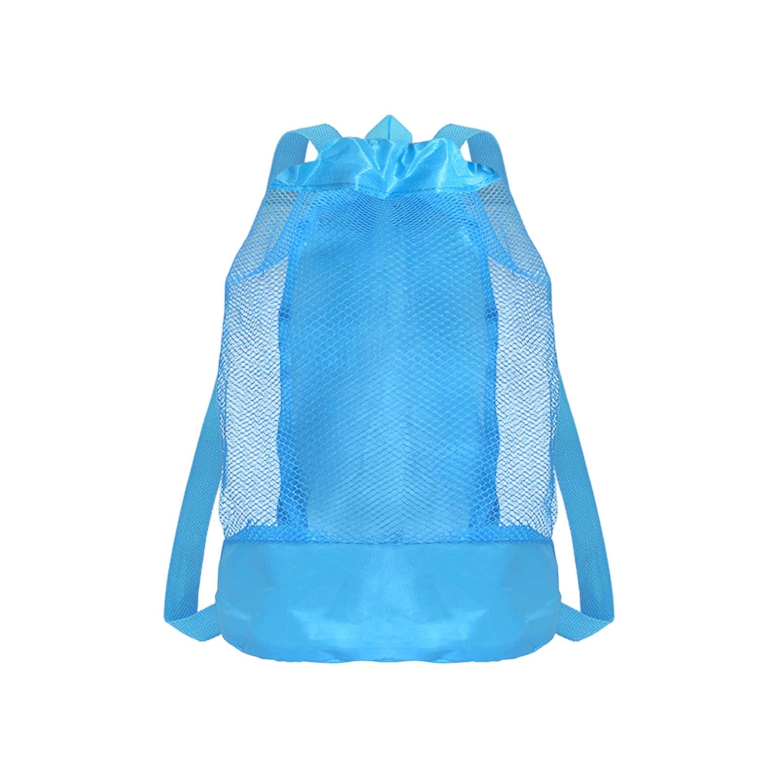 Swim Bag Mesh Drawstring Backpack Beach Backpack for Swimming, Gym, and Workout Gear Blue