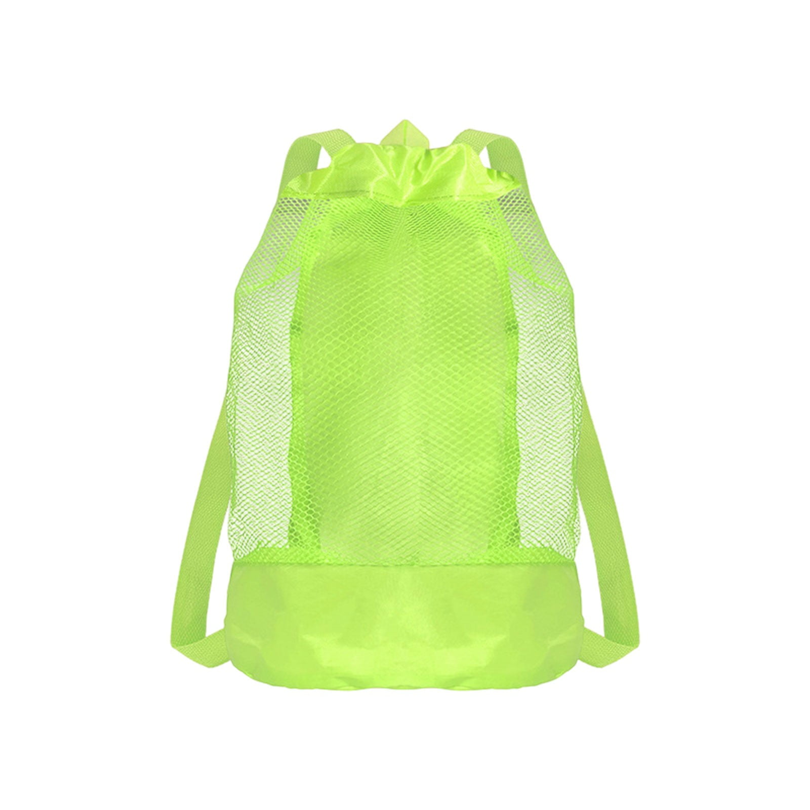 Swim Bag Mesh Drawstring Backpack Beach Backpack for Swimming, Gym, and Workout Gear Green