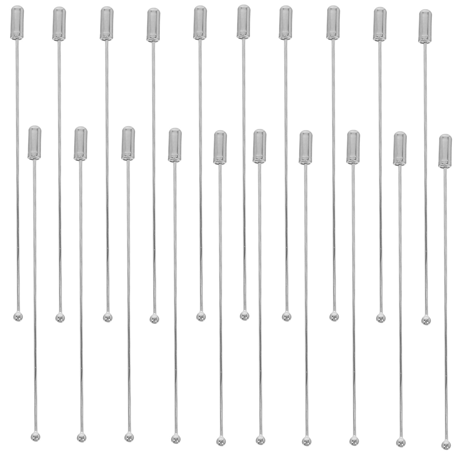 HOOWIFFY Stainless Steel Stick Pins for Crafts and Hats, Elegant and Portable, 20 Pieces