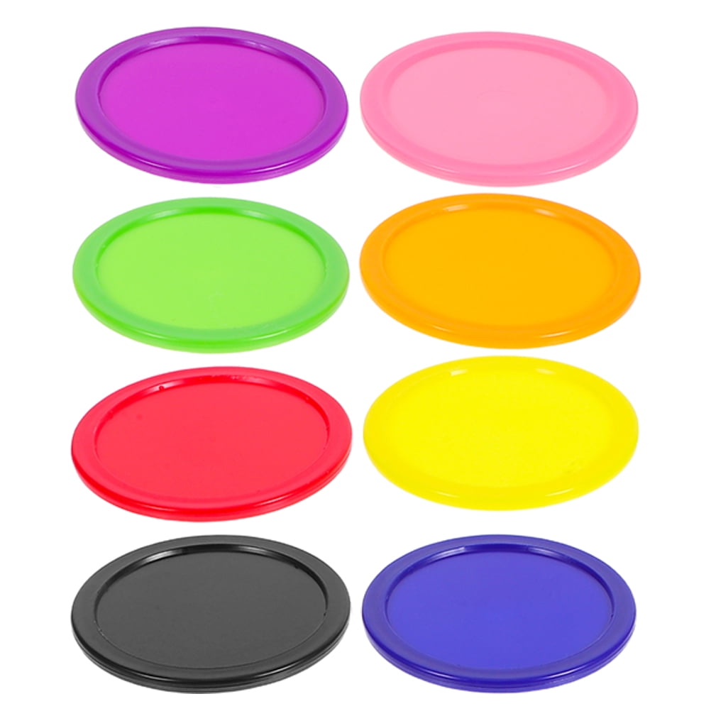 Plastic Air Hockey Pucks for Tournament Play, Multi-