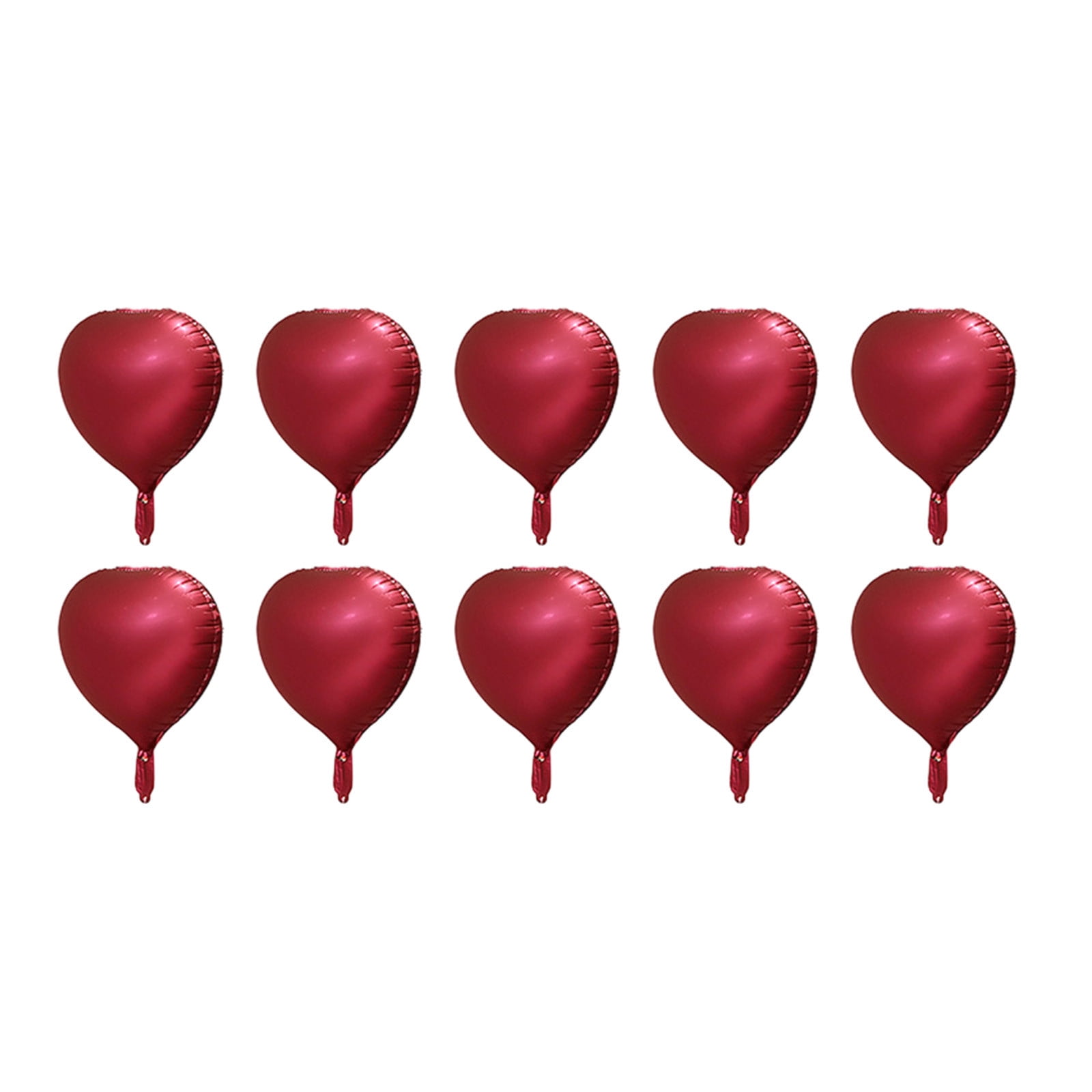 Lksixu 10pcs Heart Foil Balloons - 18inch Heart Shape Mylar Balloons For Romantic Love Valentine Is Day Wedding Birthay Party Decorations Valentines Day Decor 17.32" Multi-color